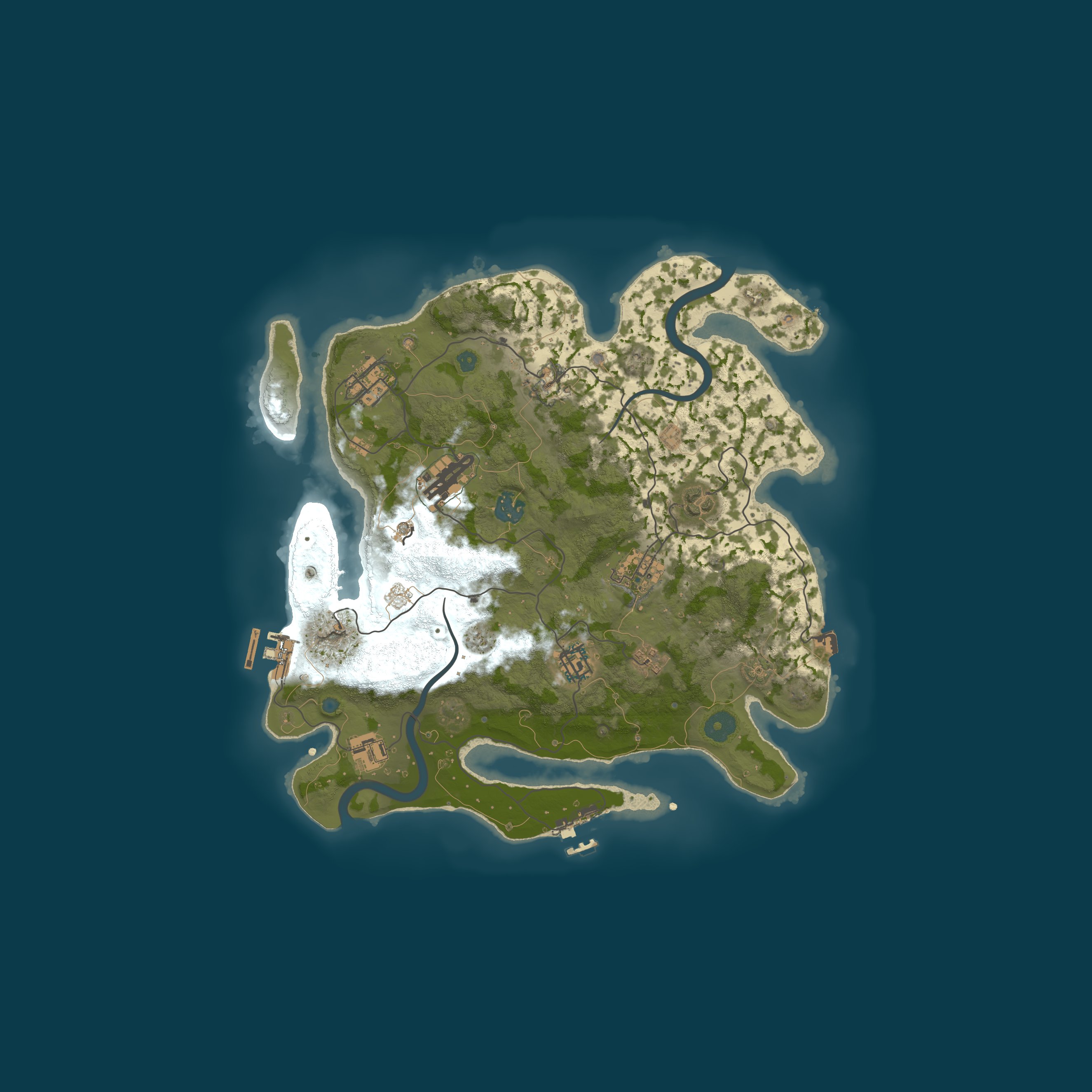 Procedural Map, size 3300, seed 270826028