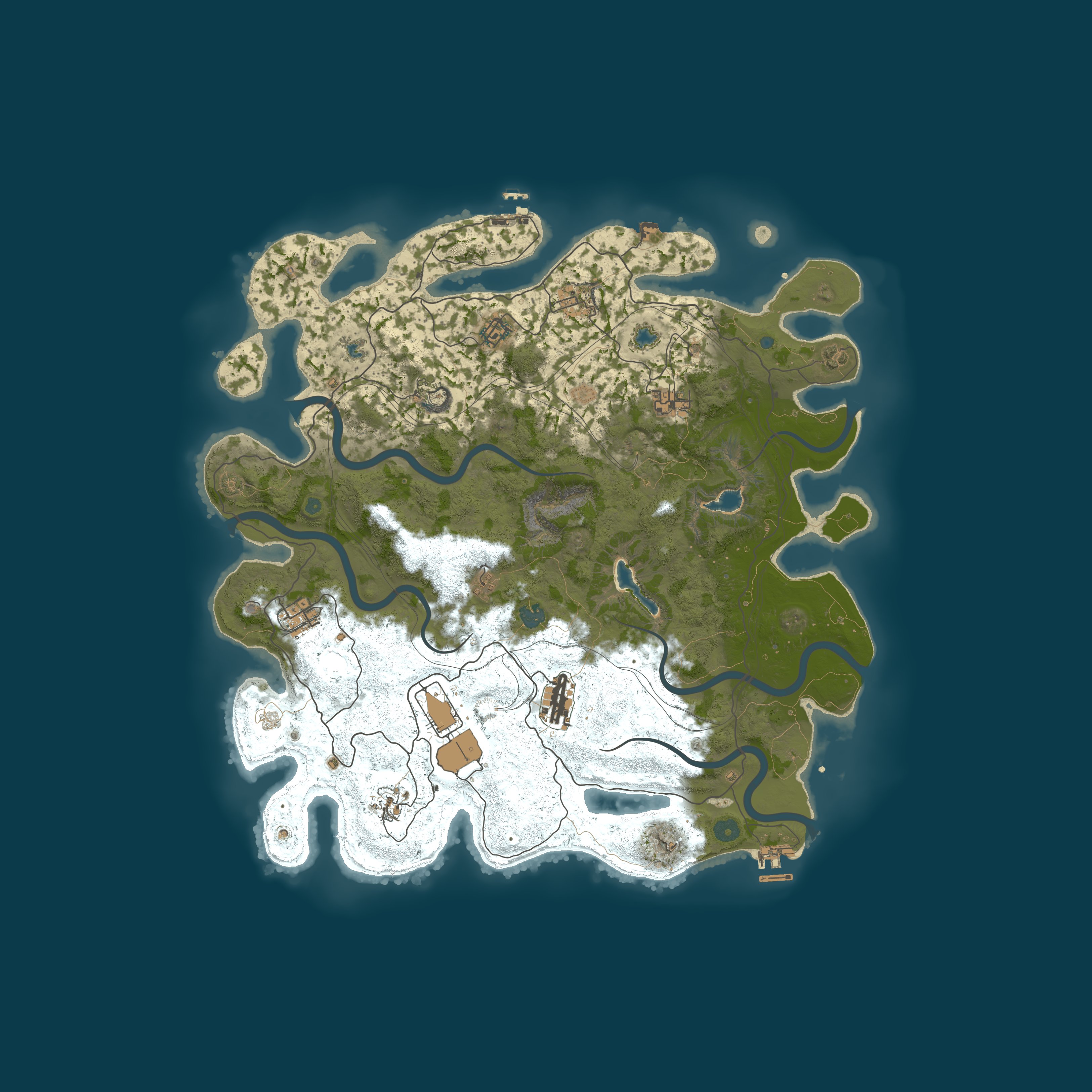 Map for [3/5] Vanilla Rust | Noobs Welcome | Monthly | 4.5k map