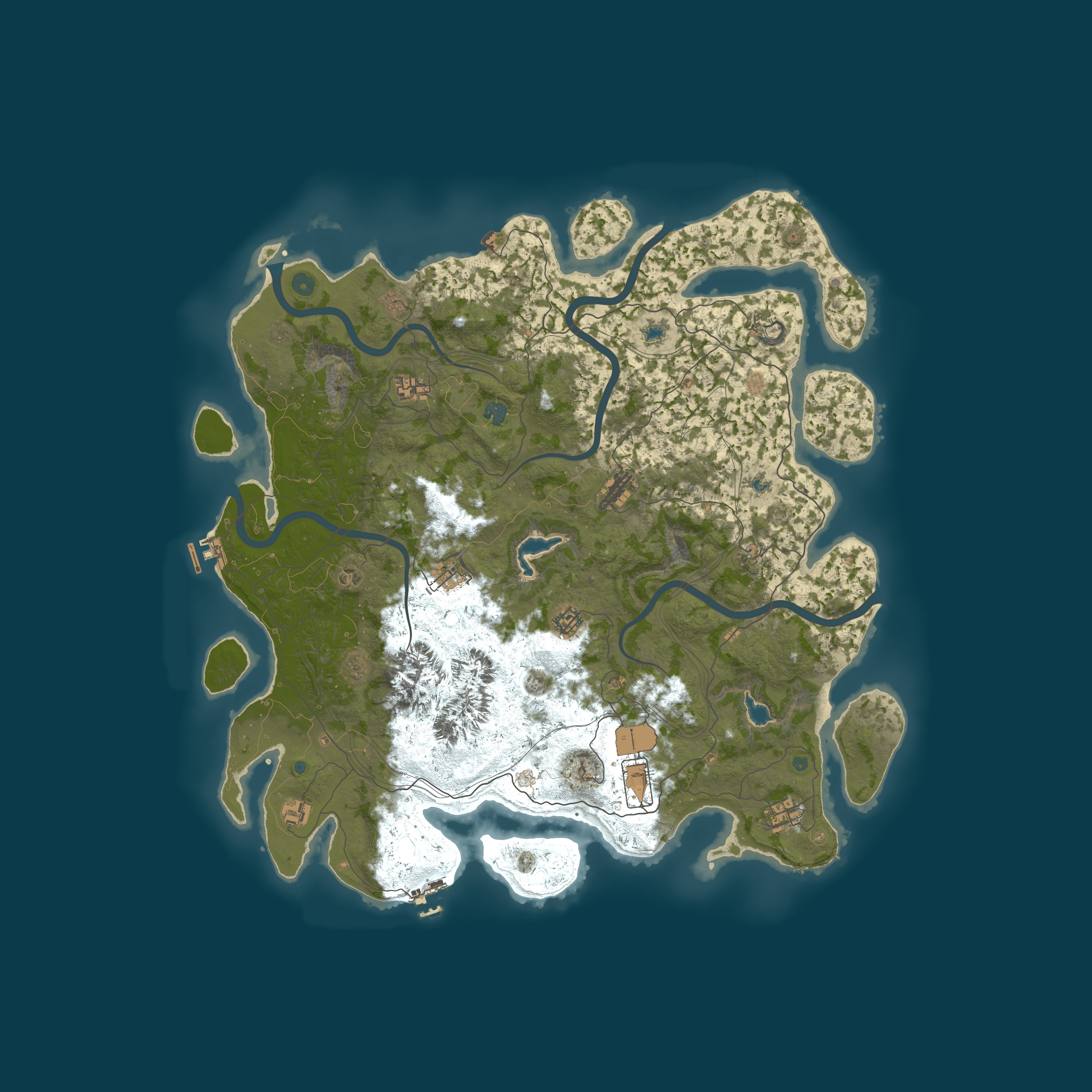 Map for Rustoholics PvE - No Upkeep | Zombies | Events | Raids | Quests
