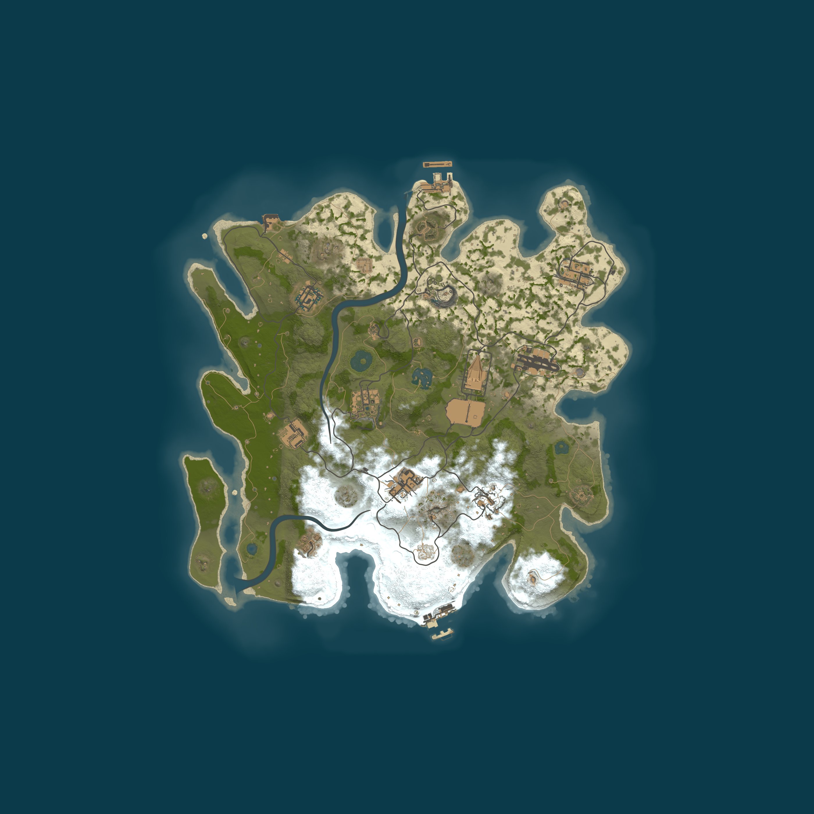 Procedural Map, size 3600, seed 43