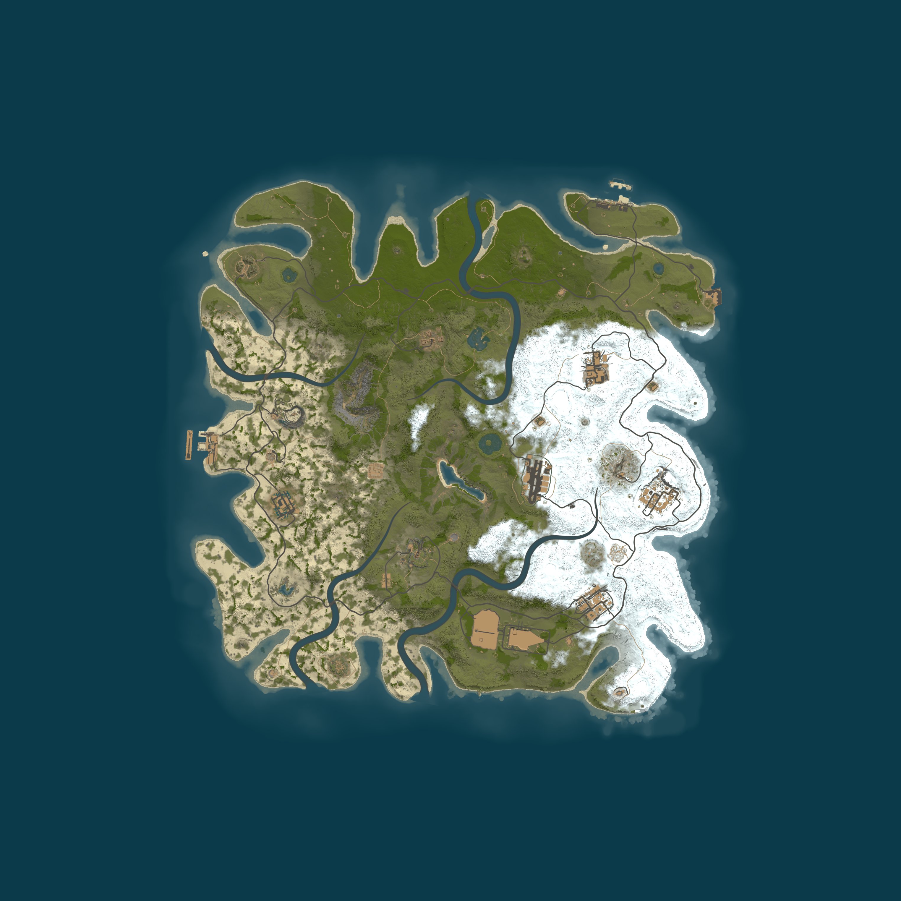 Map for [US] PvExile Island Survival - Events | Bosses | Skills