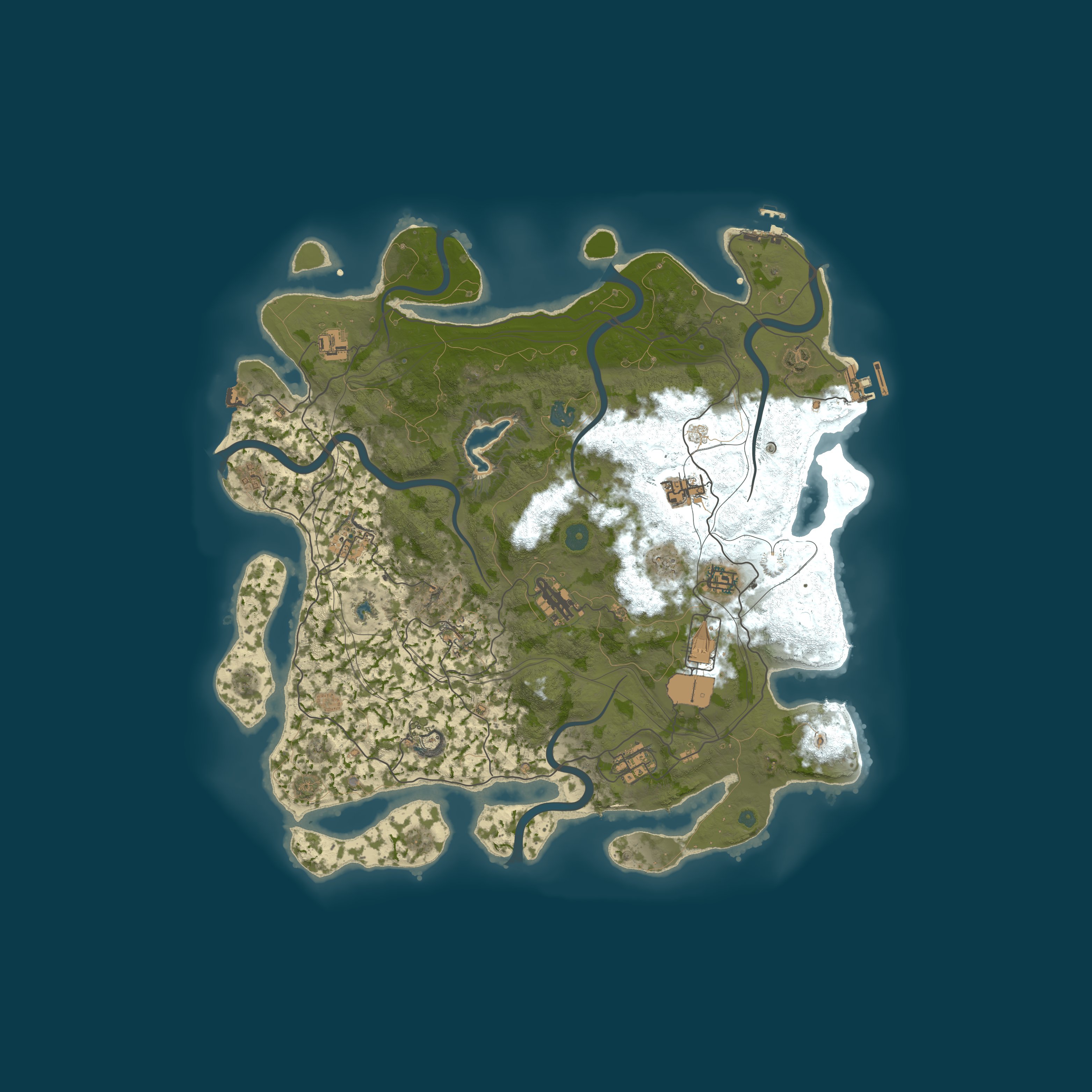 Procedural Map, size 4250, seed 614446492