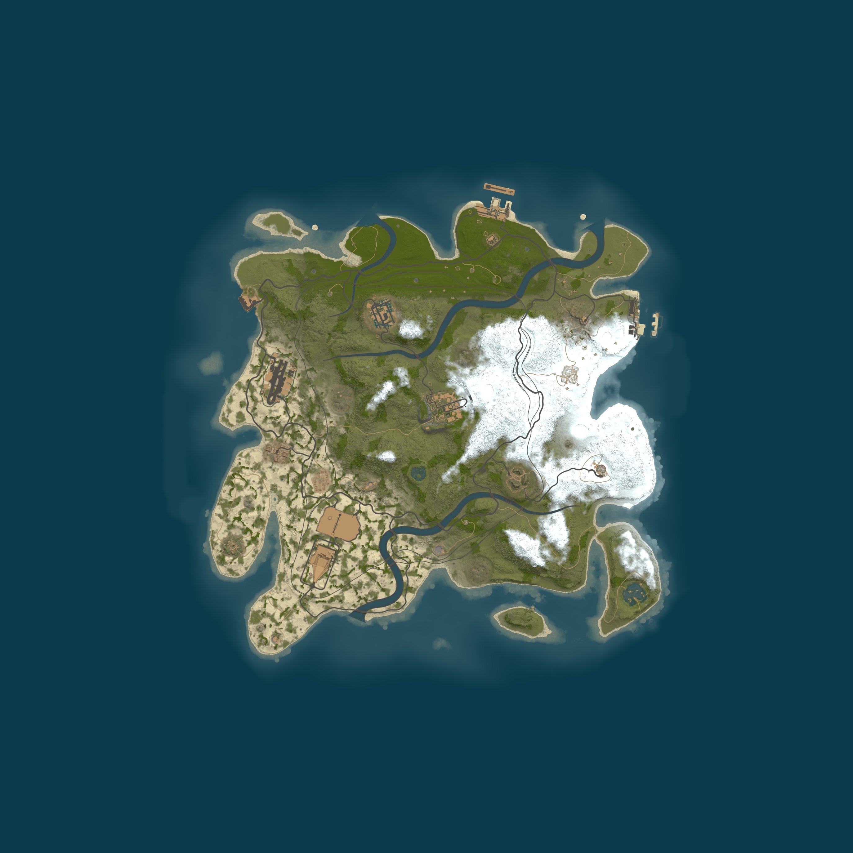 Map for BlackBird Rust PvE x10