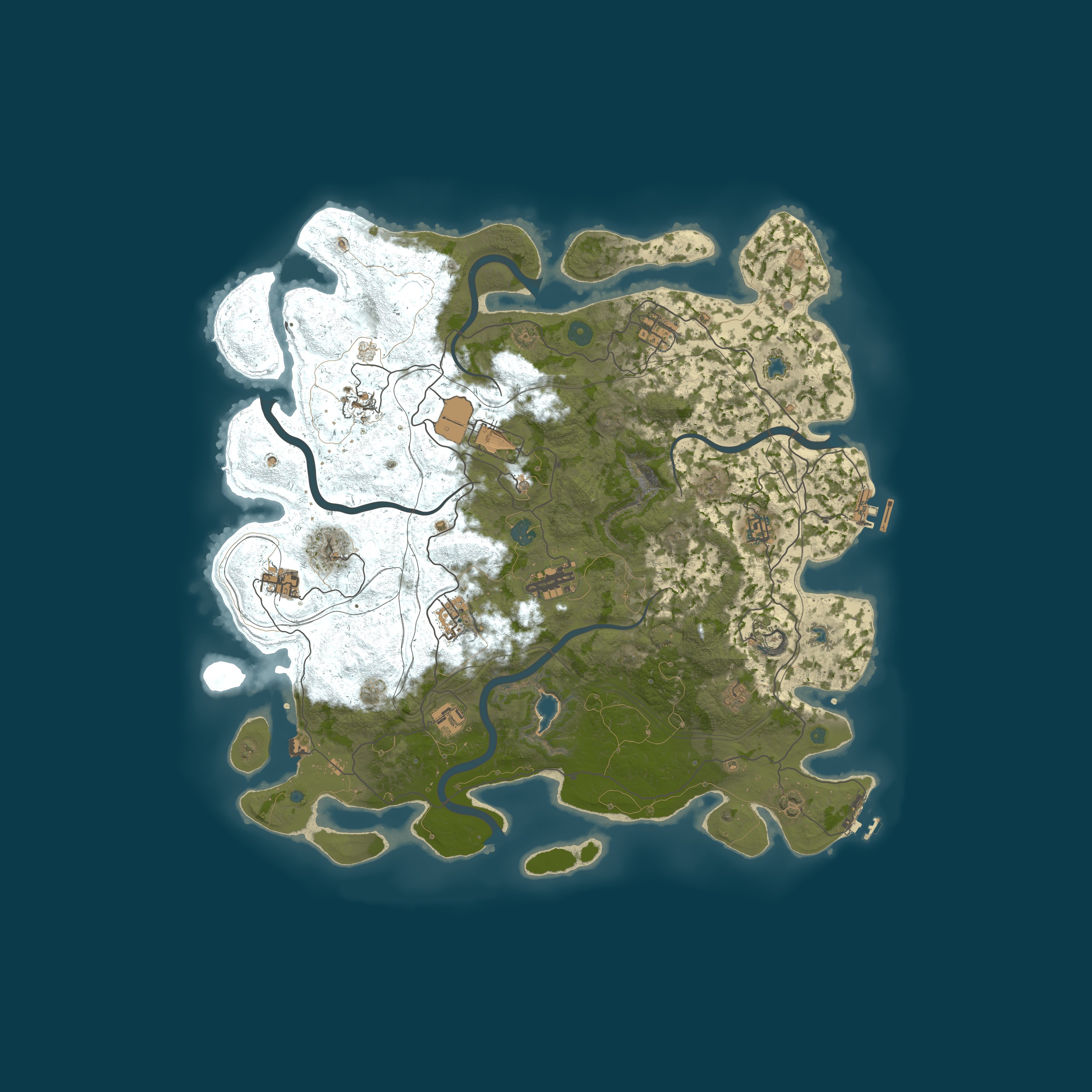 Procedural Map, size 4500, seed 276451070