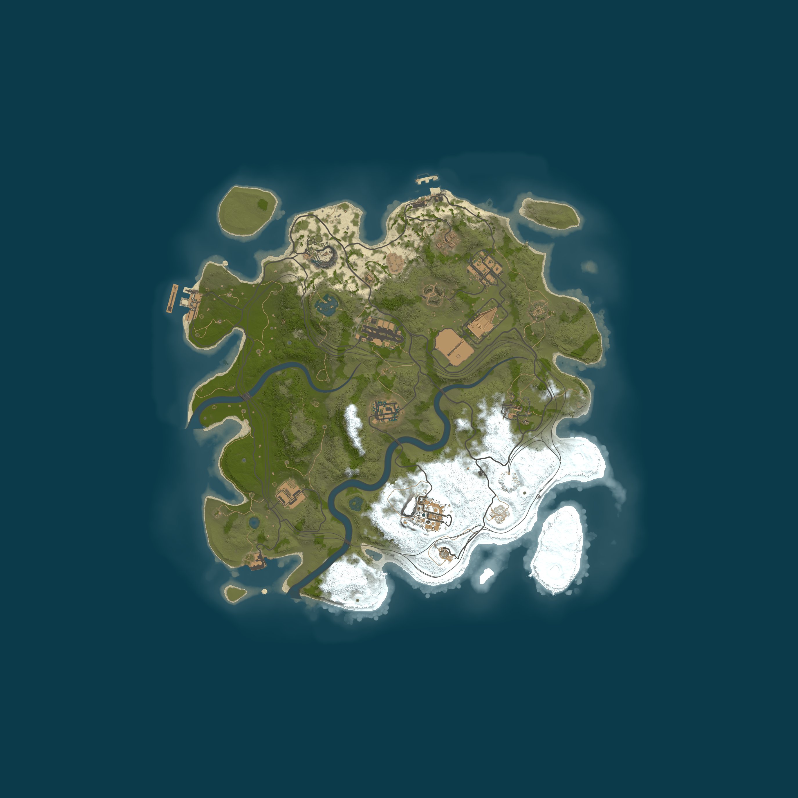 Procedural Map, size 3500, seed 279844204