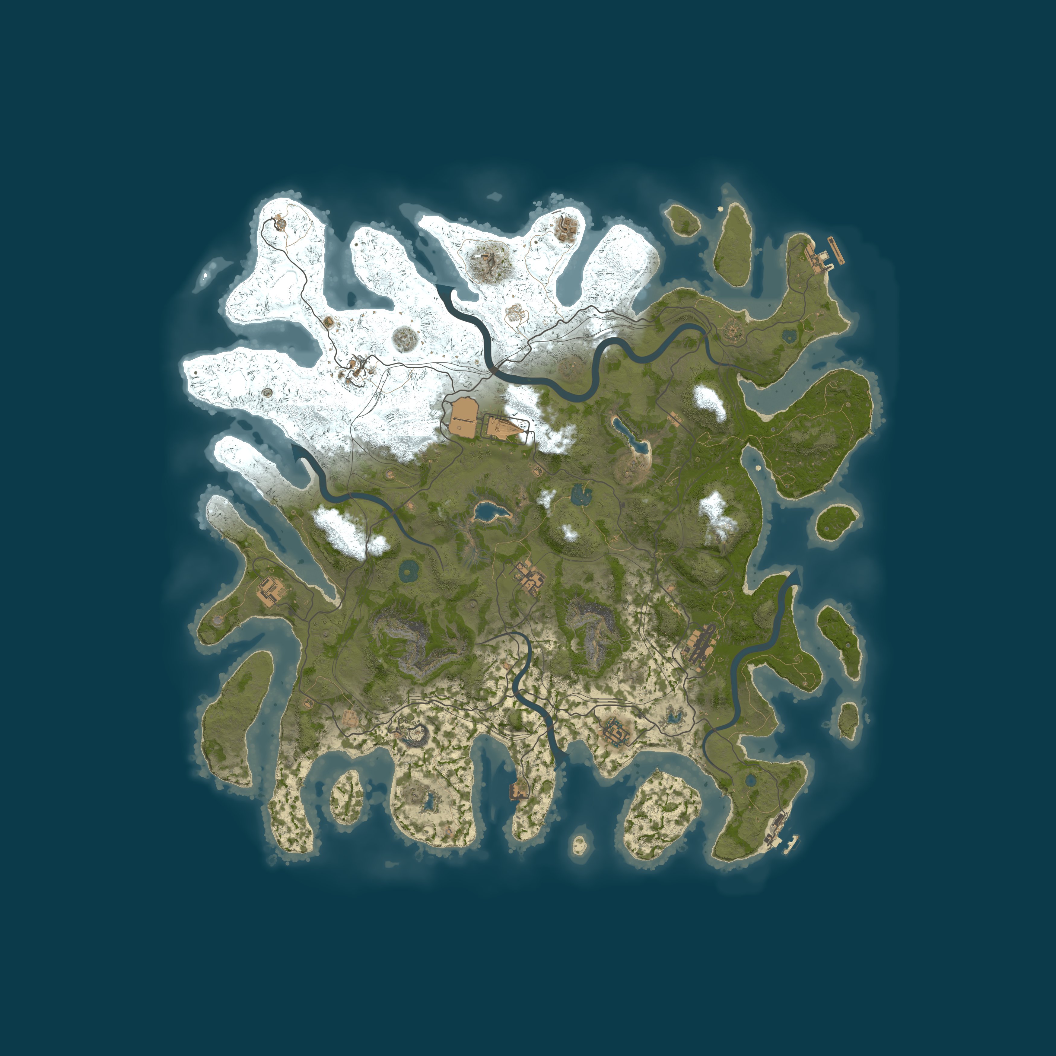 Map for Celestial Rust DUO x5 RAIDABLE BASES|TP|HOMES|KITS|+MORE