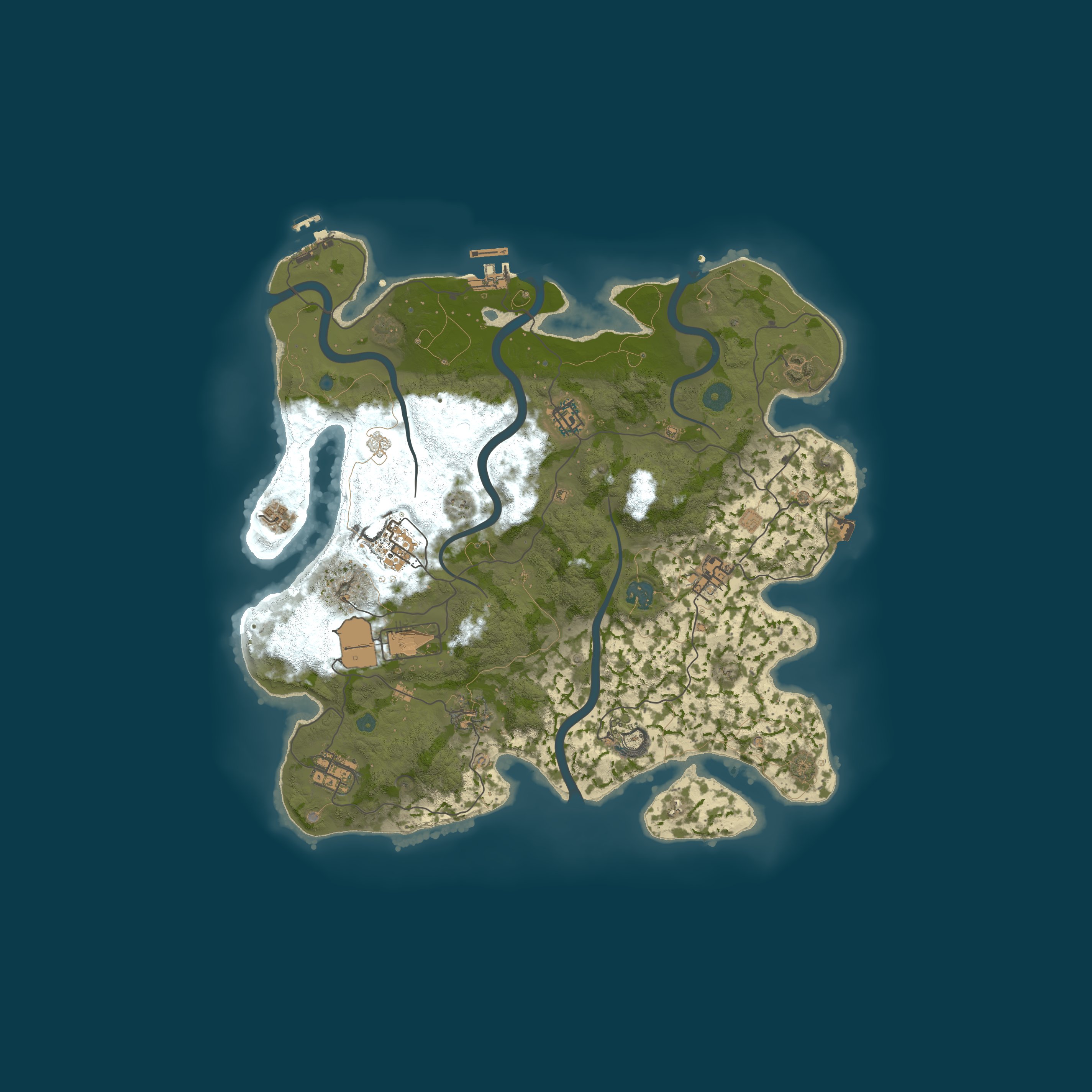 Map for OUTPOST 2x Monthly |Solo/Duo| No BP Wipe