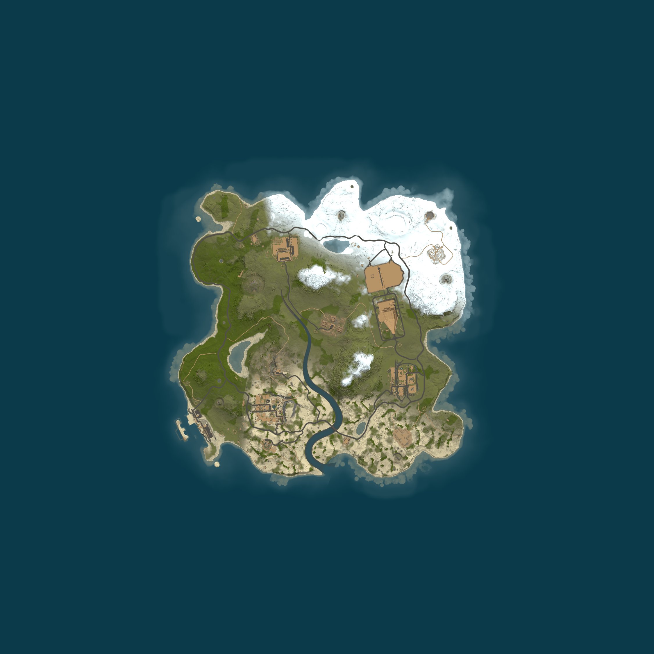 Custom Map, size 2500, seed 1337