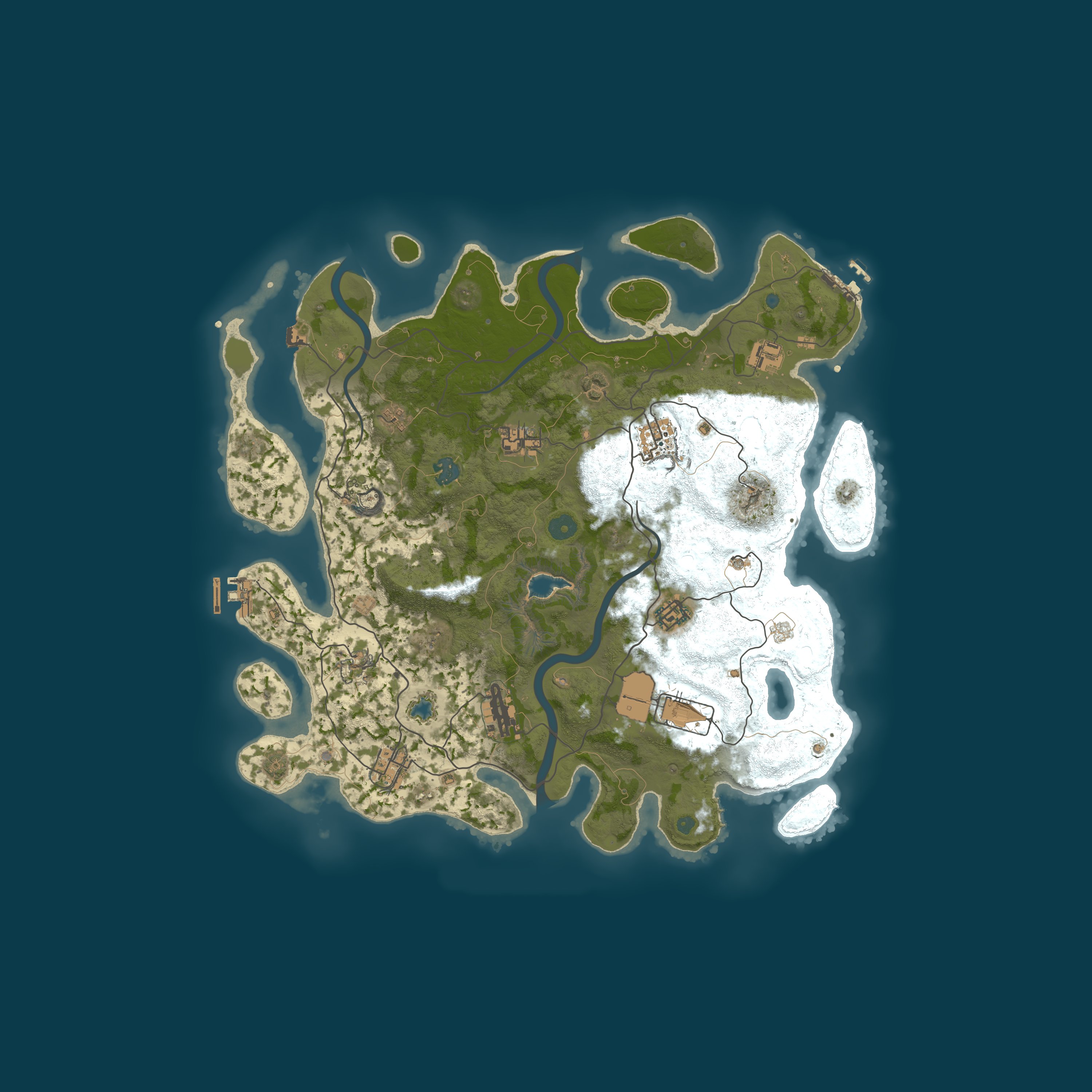 Map for US AdventureLand PVE Skills/Raidable Bases/Custom Vehicles!