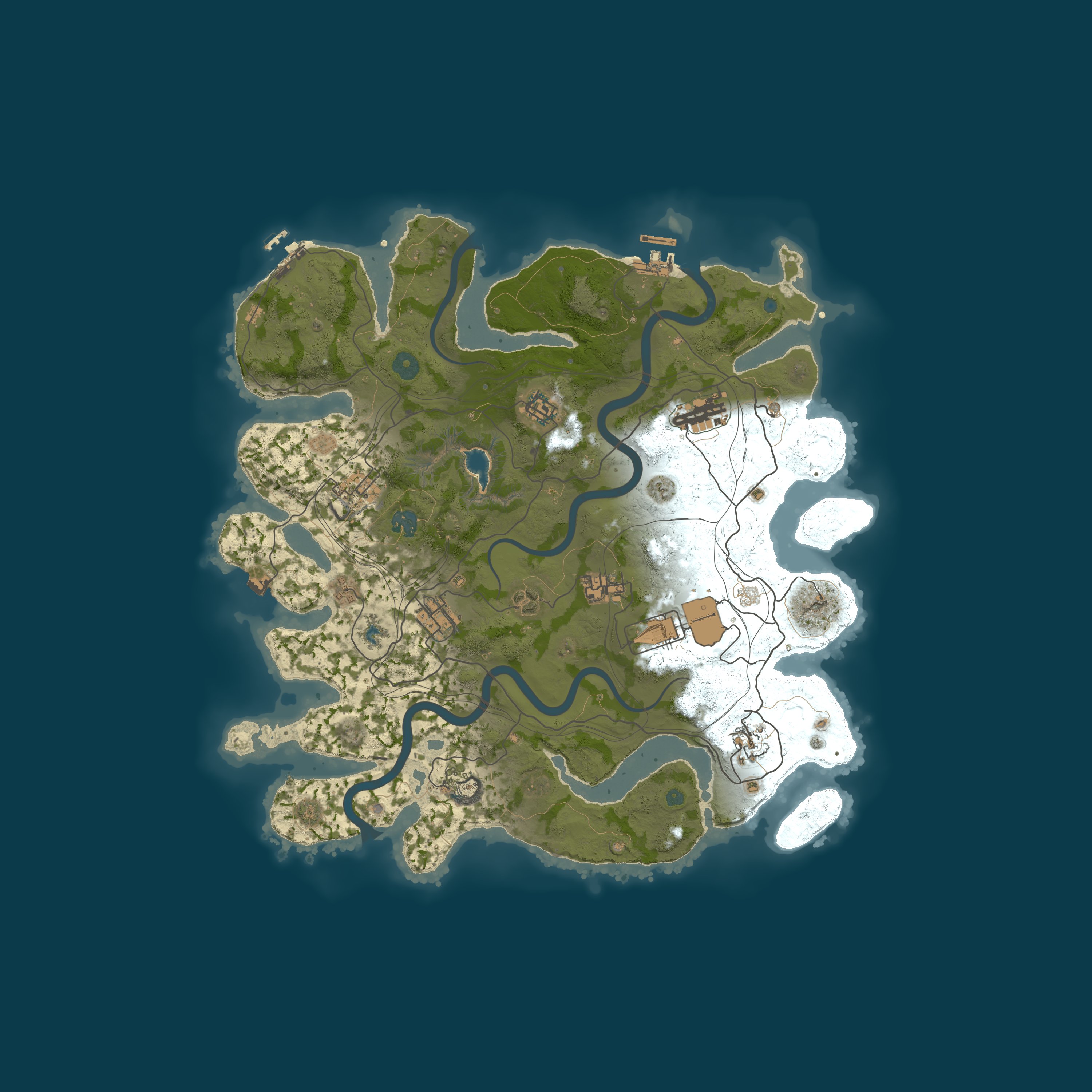 Map for КЛАССИКА x2 | GGRust #1 | Для нoвичкoв 2x