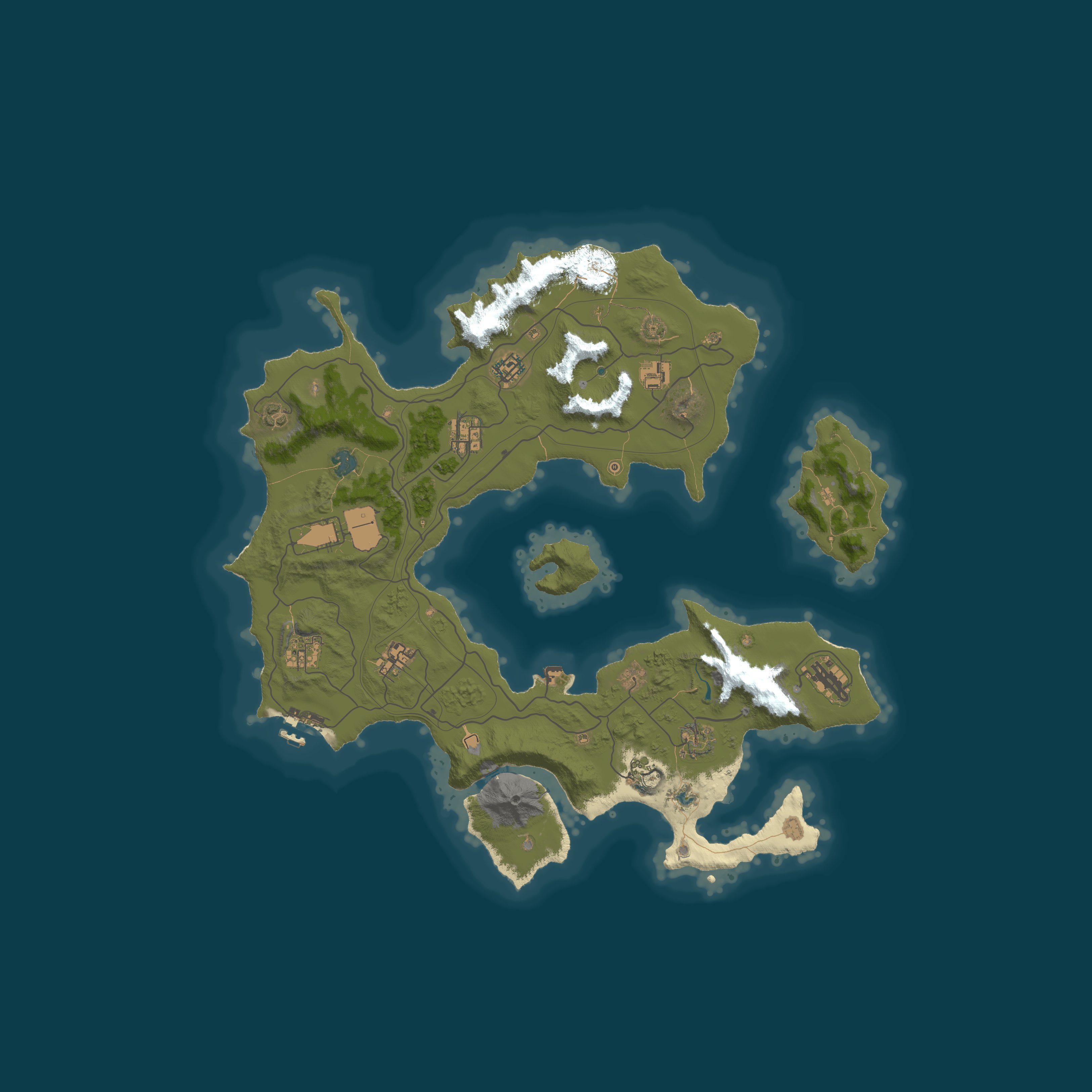 Custom Map, size 4500, seed 1337