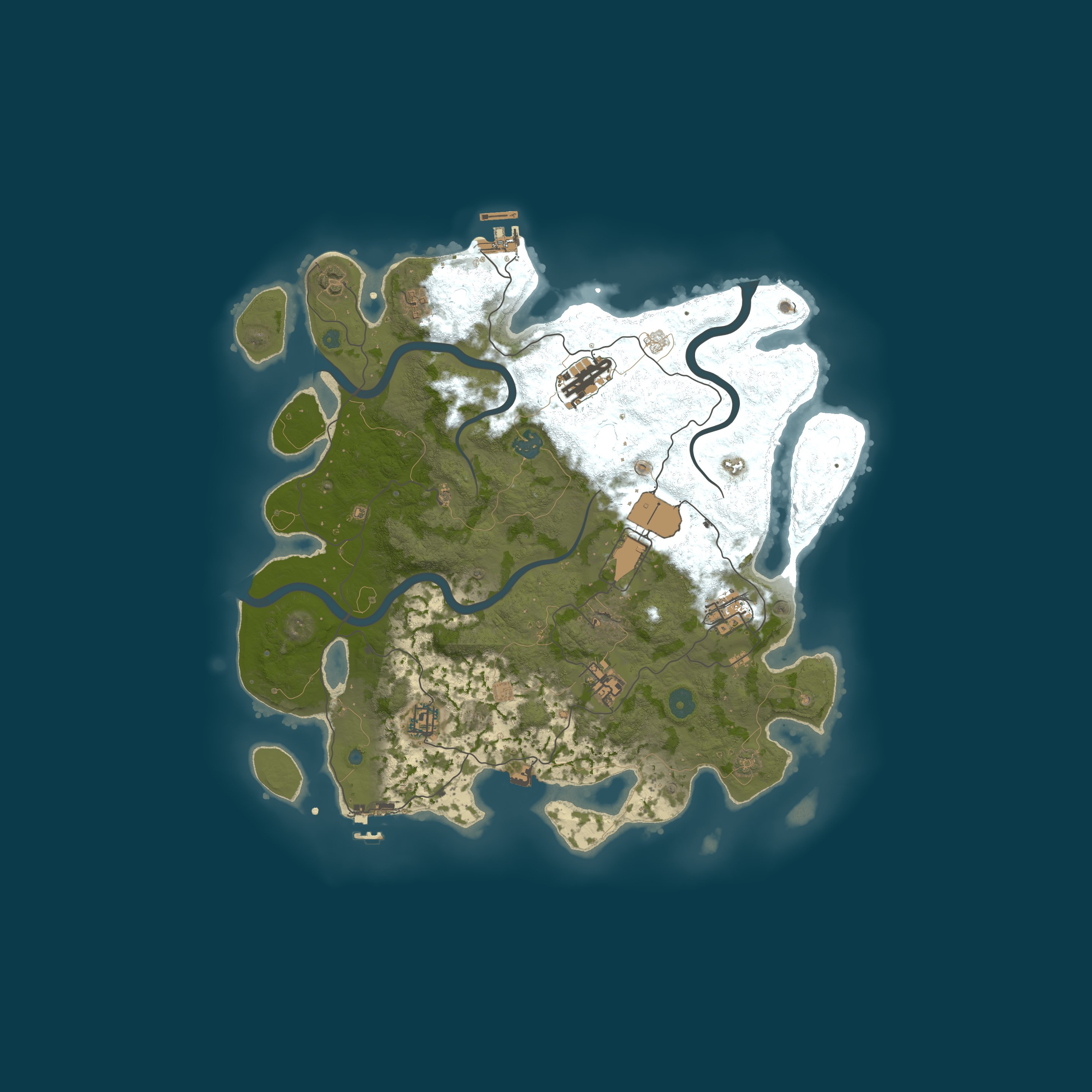 Map for Новосибирск |  x2 ДЕРЕВНЯ RUST-VDK