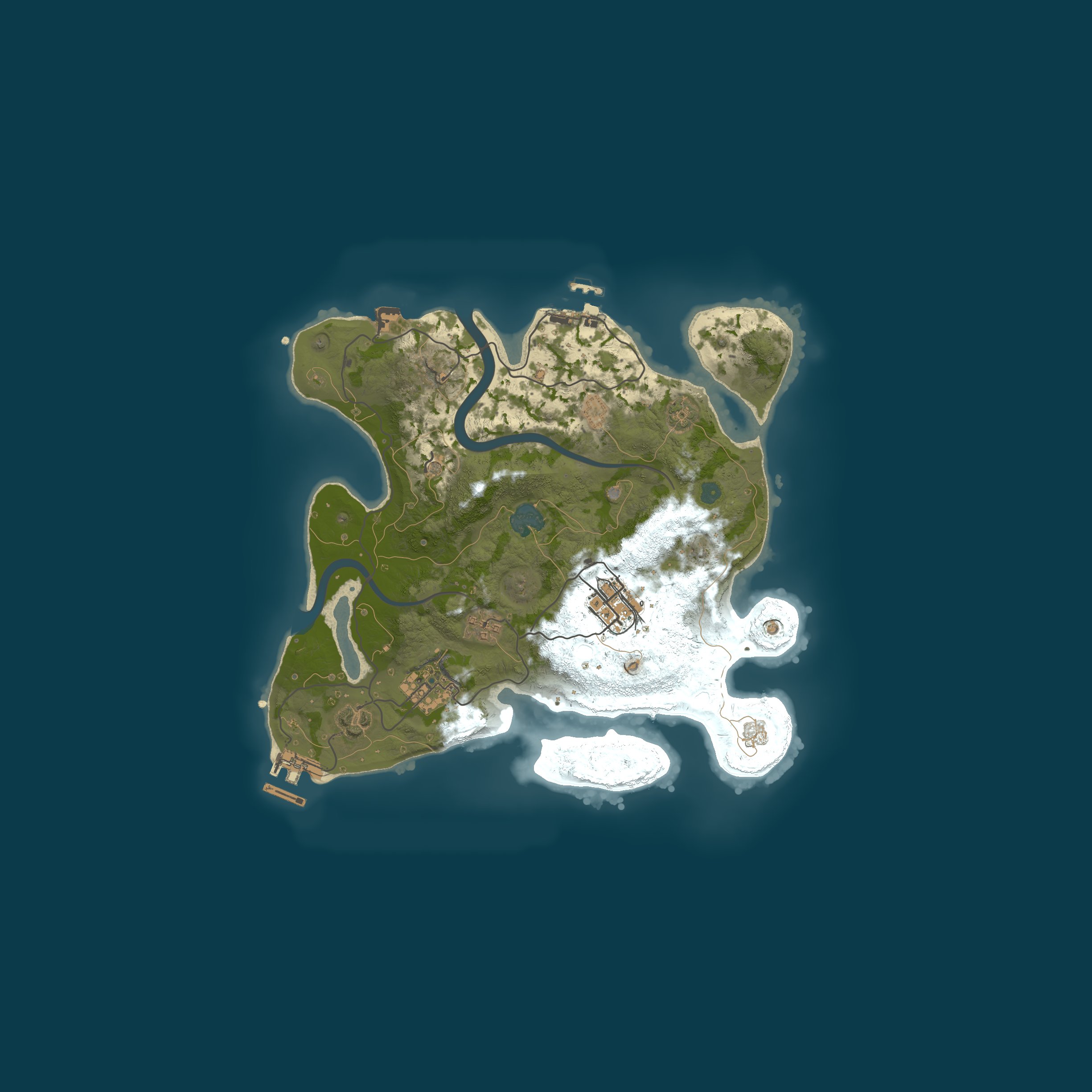 Procedural Map, size 2900, seed 32984138