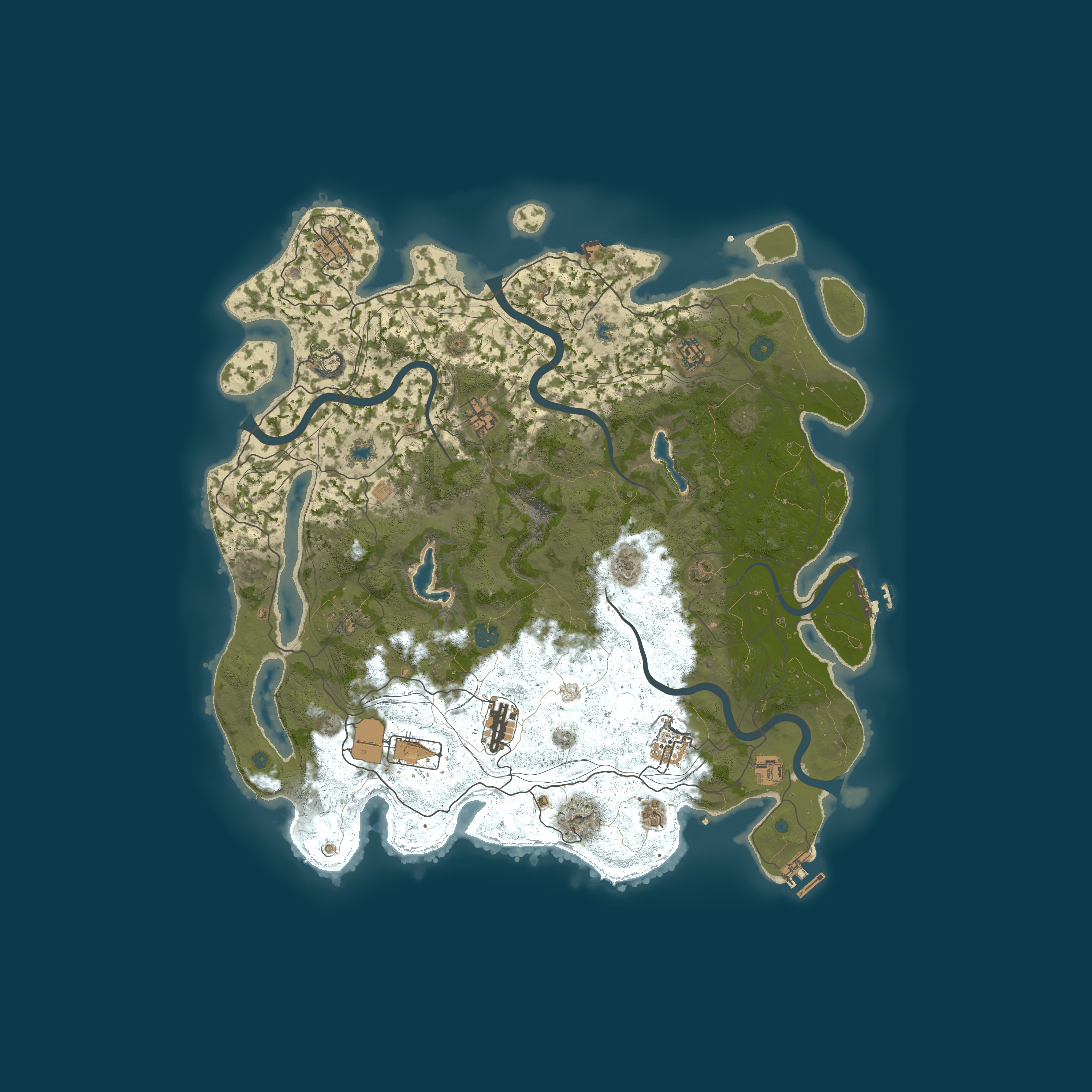 Map for RustPVEUK PVE|Friendly|Zombies|LowUpkeep