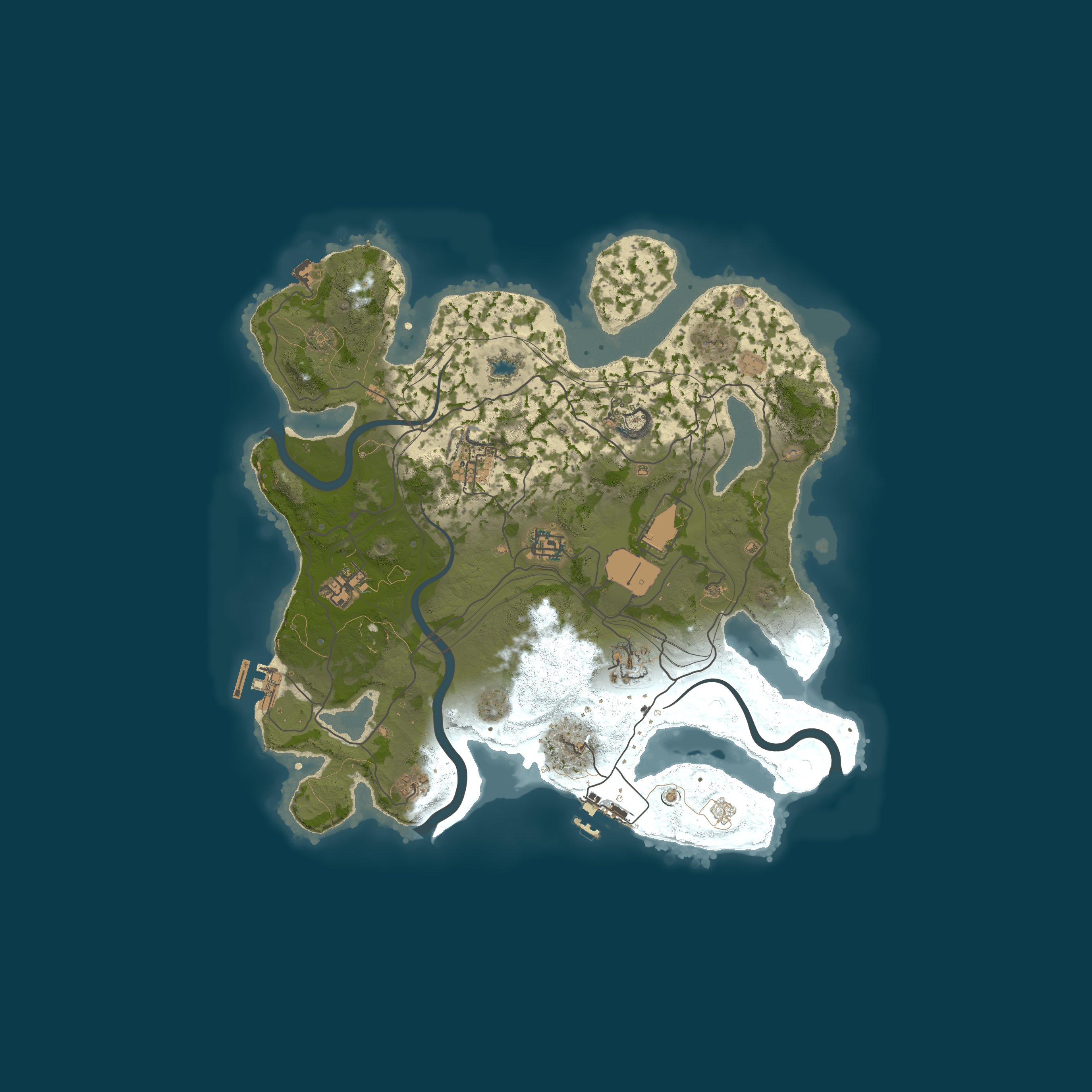Map for Paranoid.gg US 3x Solo/Duo|Loot+|Shop|Kits 3/23 JUSTWIPED x3