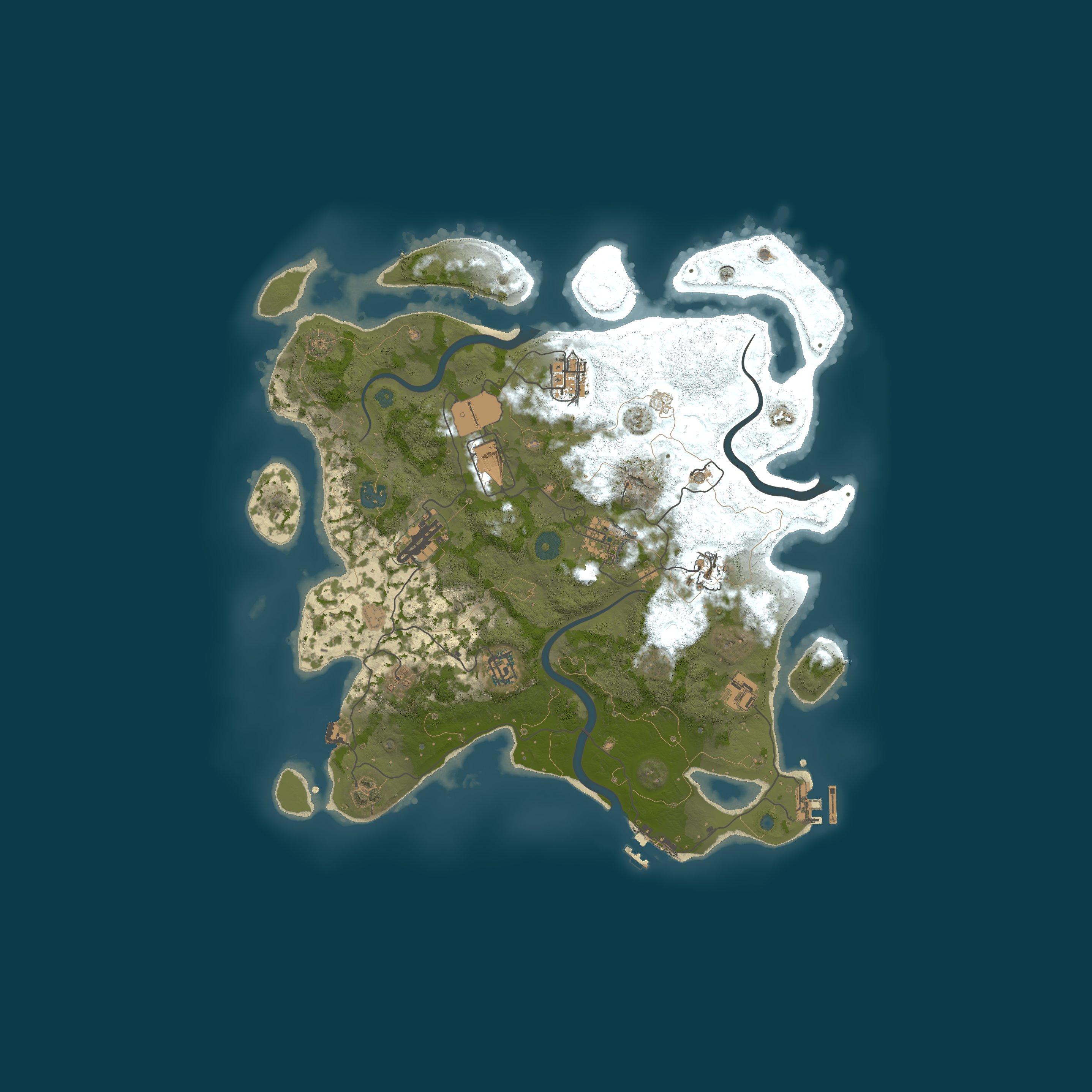 Procedural Map, size 3750, seed 4800