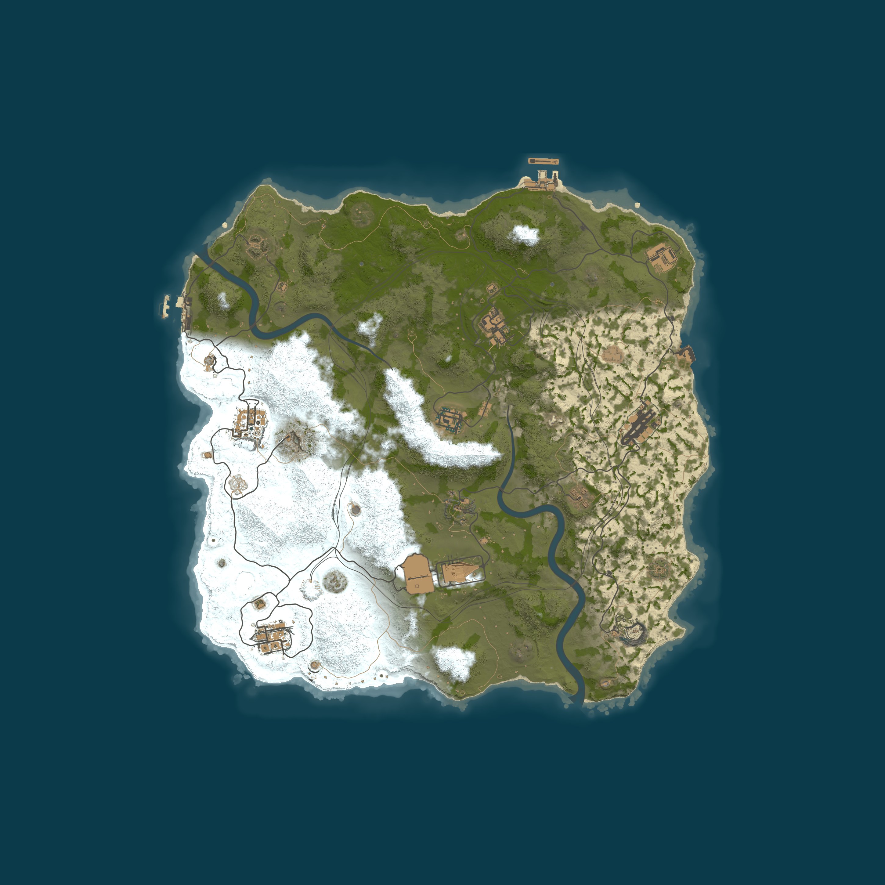 Custom Map, size 3800, seed 1337
