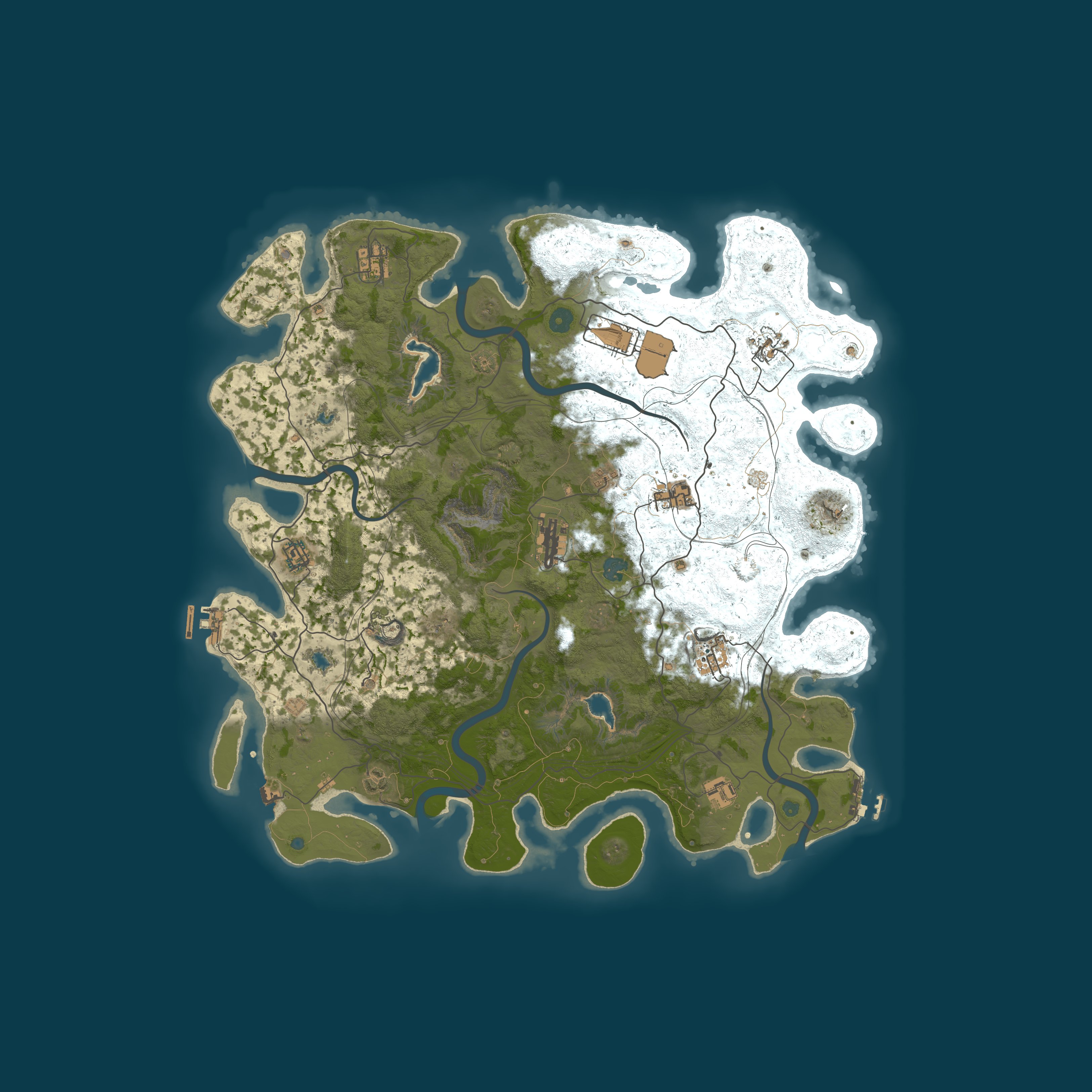 Procedural Map, size 4500, seed 749300876