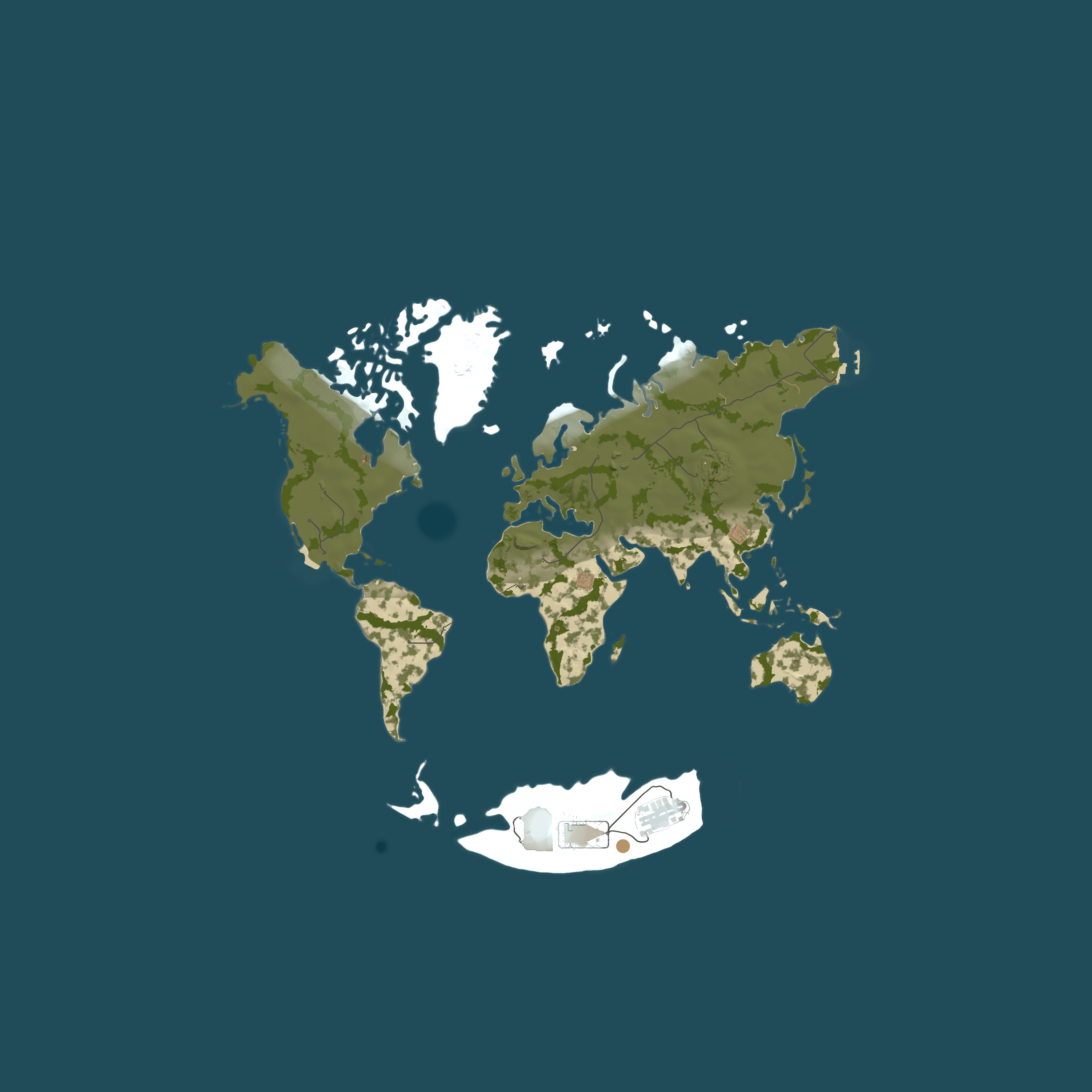 Map for DEV SERV FR TERRES INCONNUES