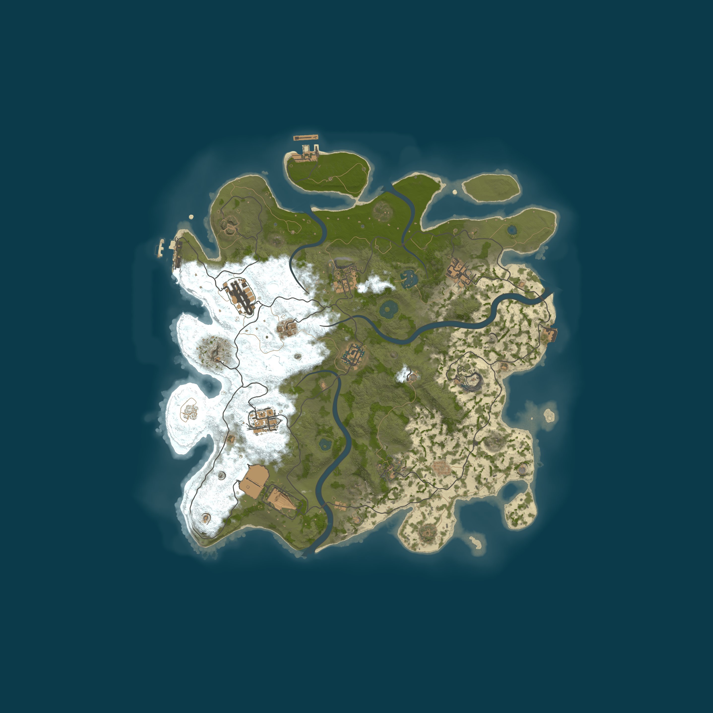 Map for №[5] D2S Epic-Z PvE 1000 Zombies | Raidable Bases Shop Kits C
