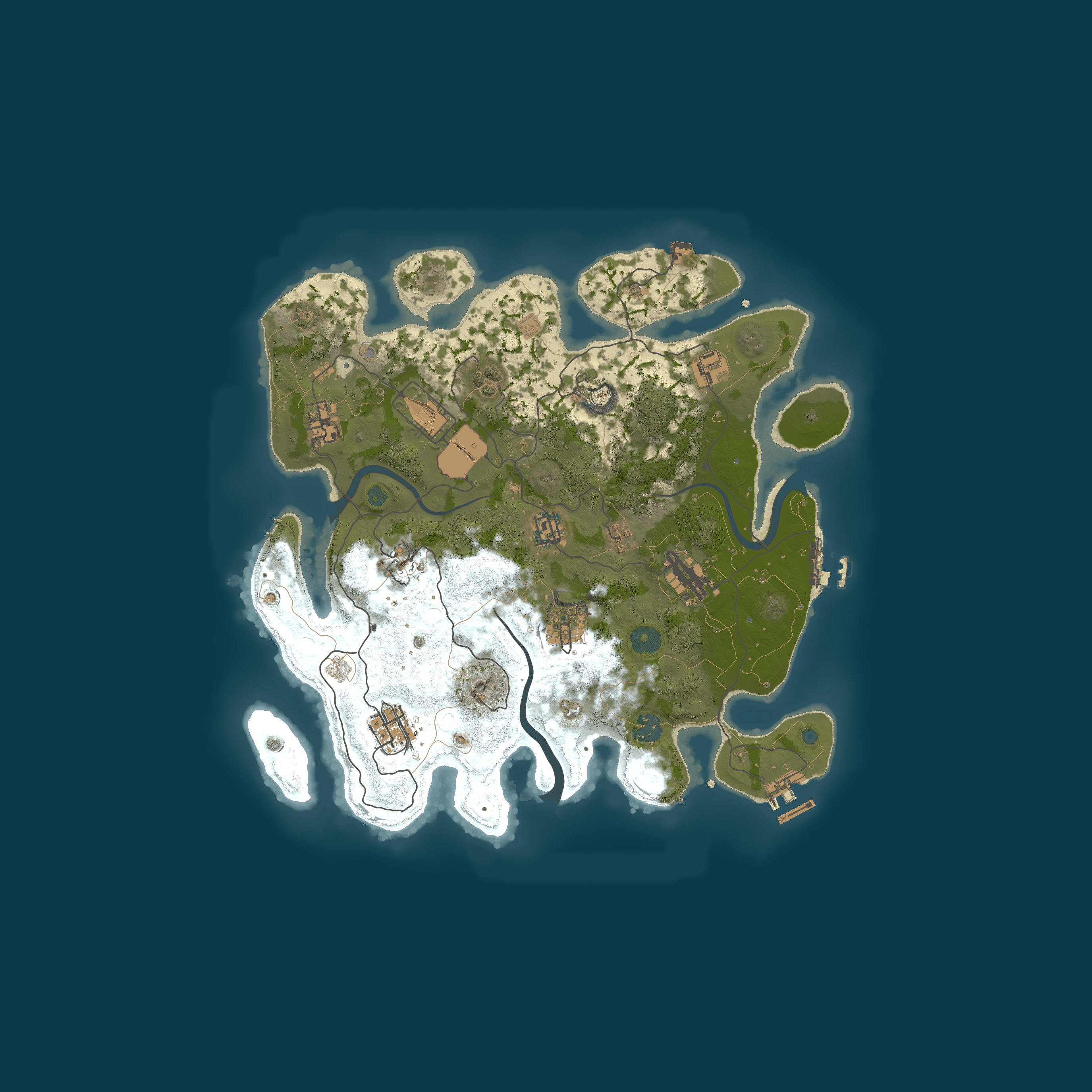 Procedural Map, size 3500, seed 3