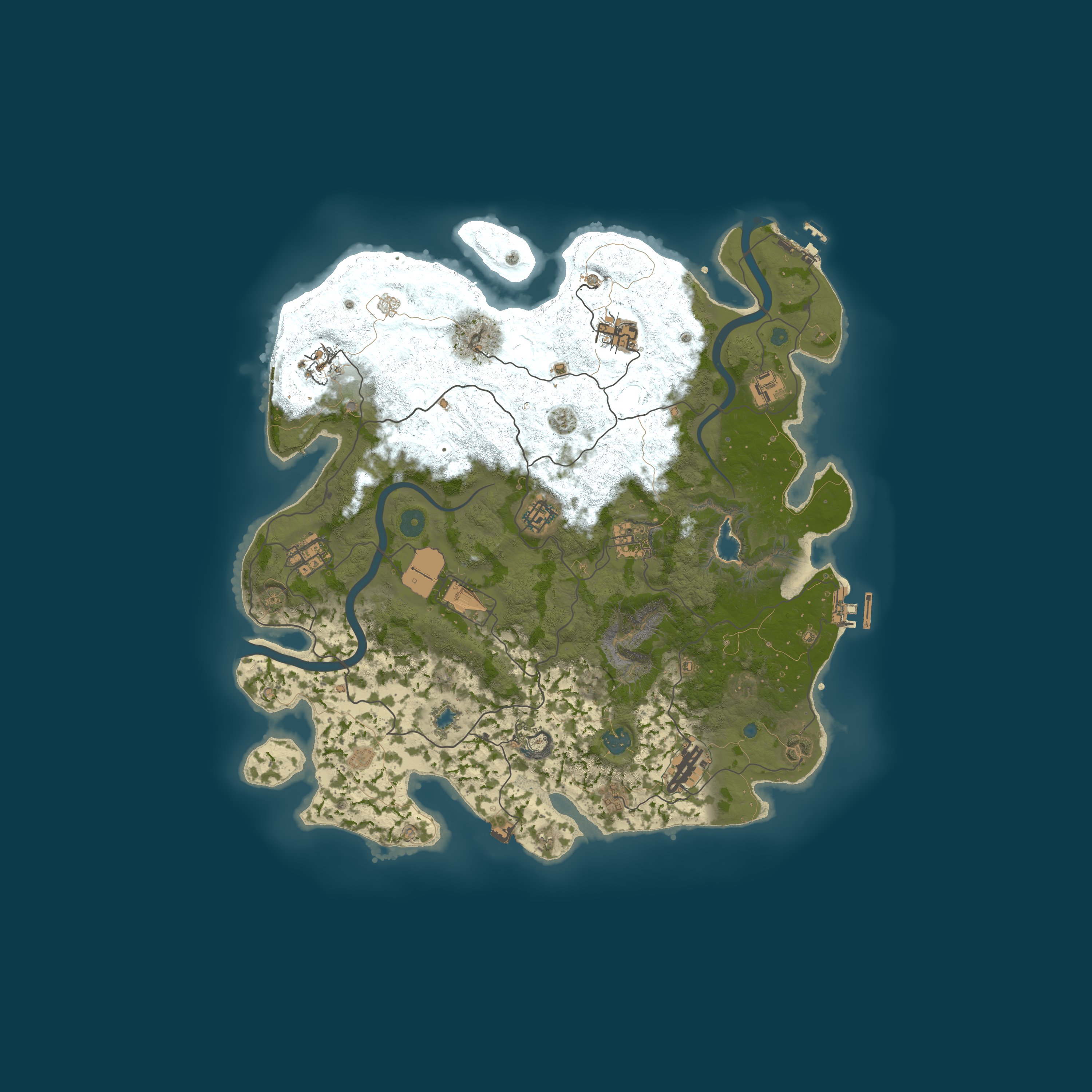 Procedural Map, size 4000, seed 222725452