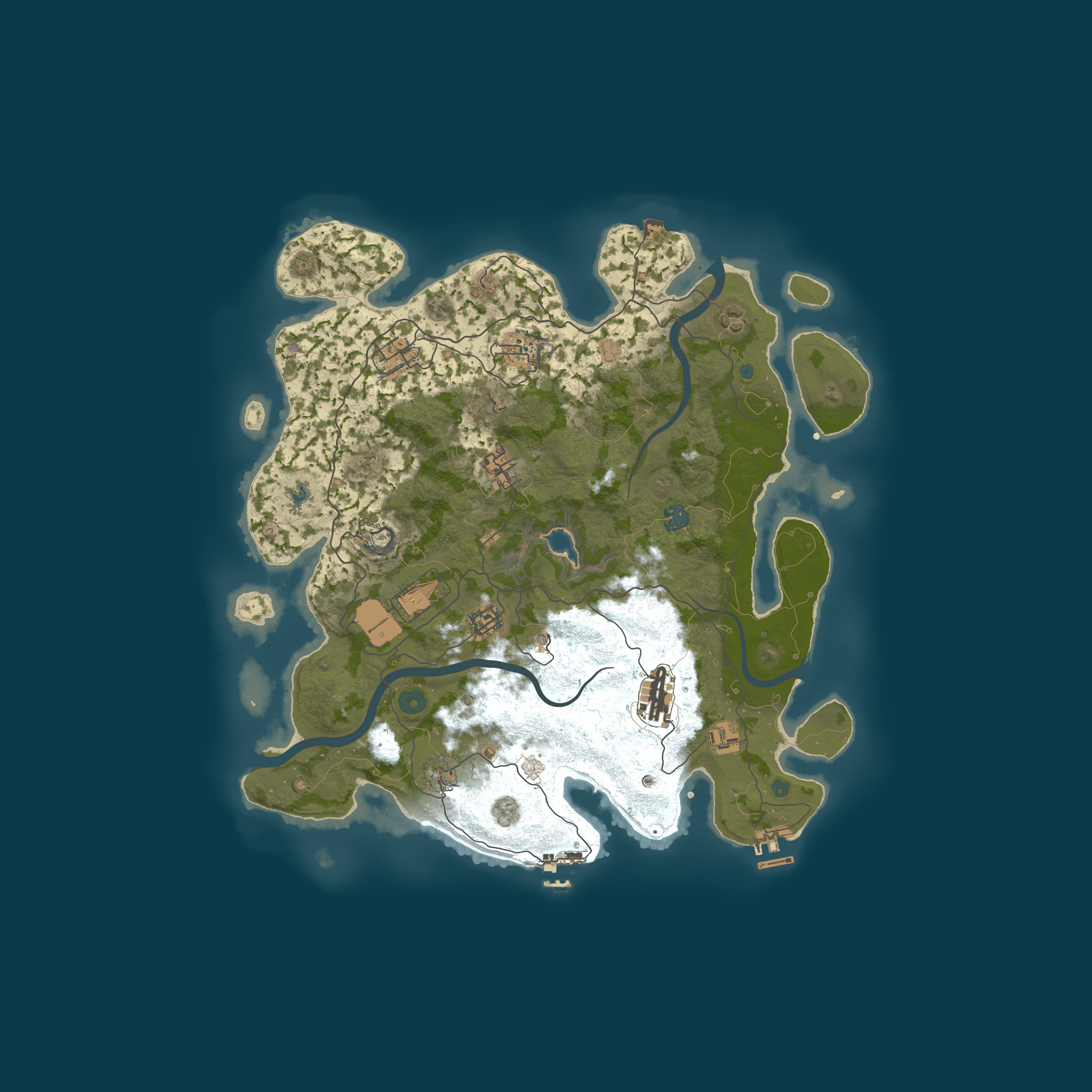 Procedural Map, size 4000, seed 7426398