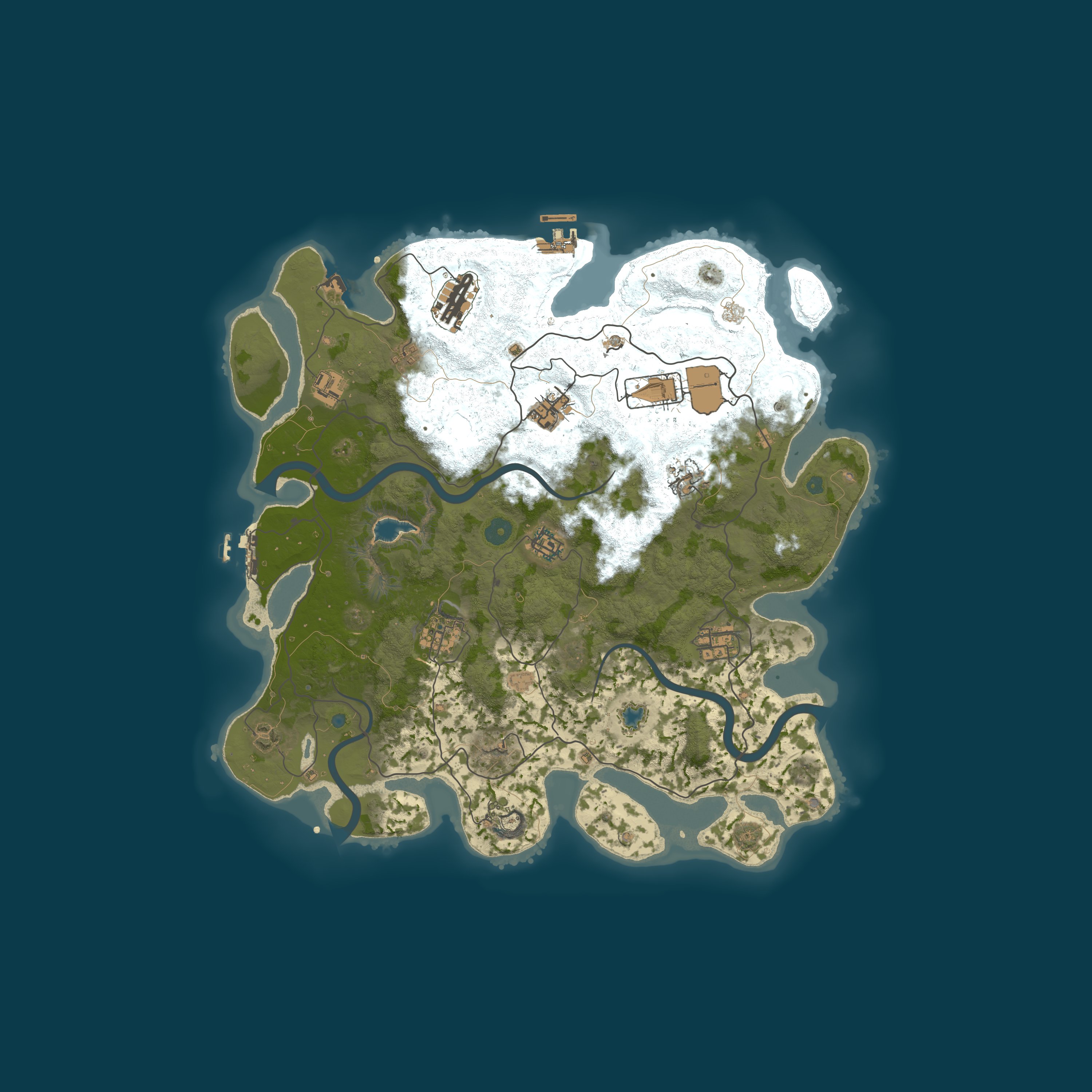 Custom Map, size 4000, seed 1293949871