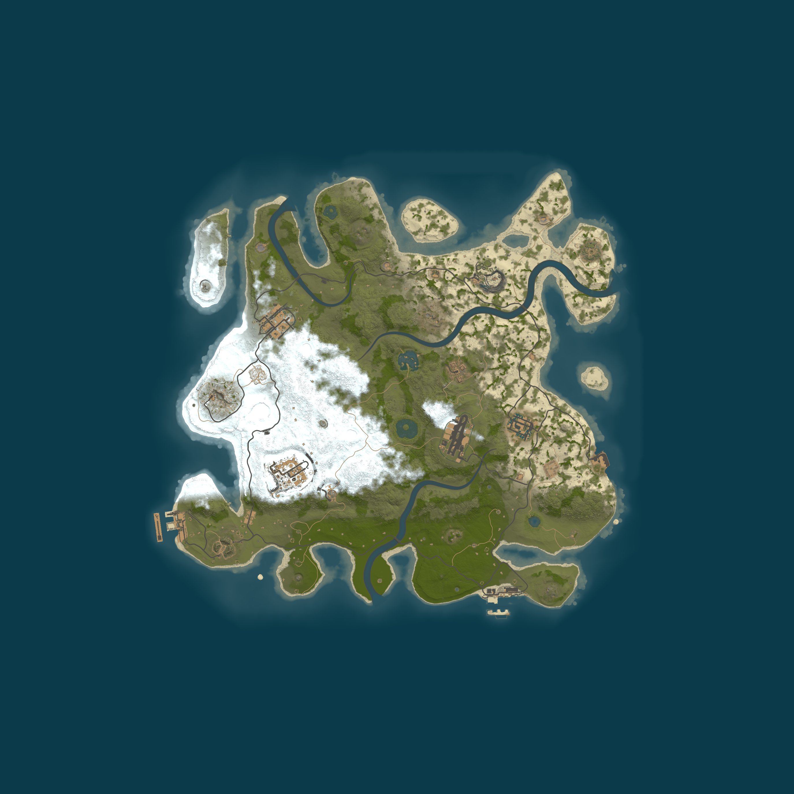 Map for Frary's Rust server ~ Powered by AMP