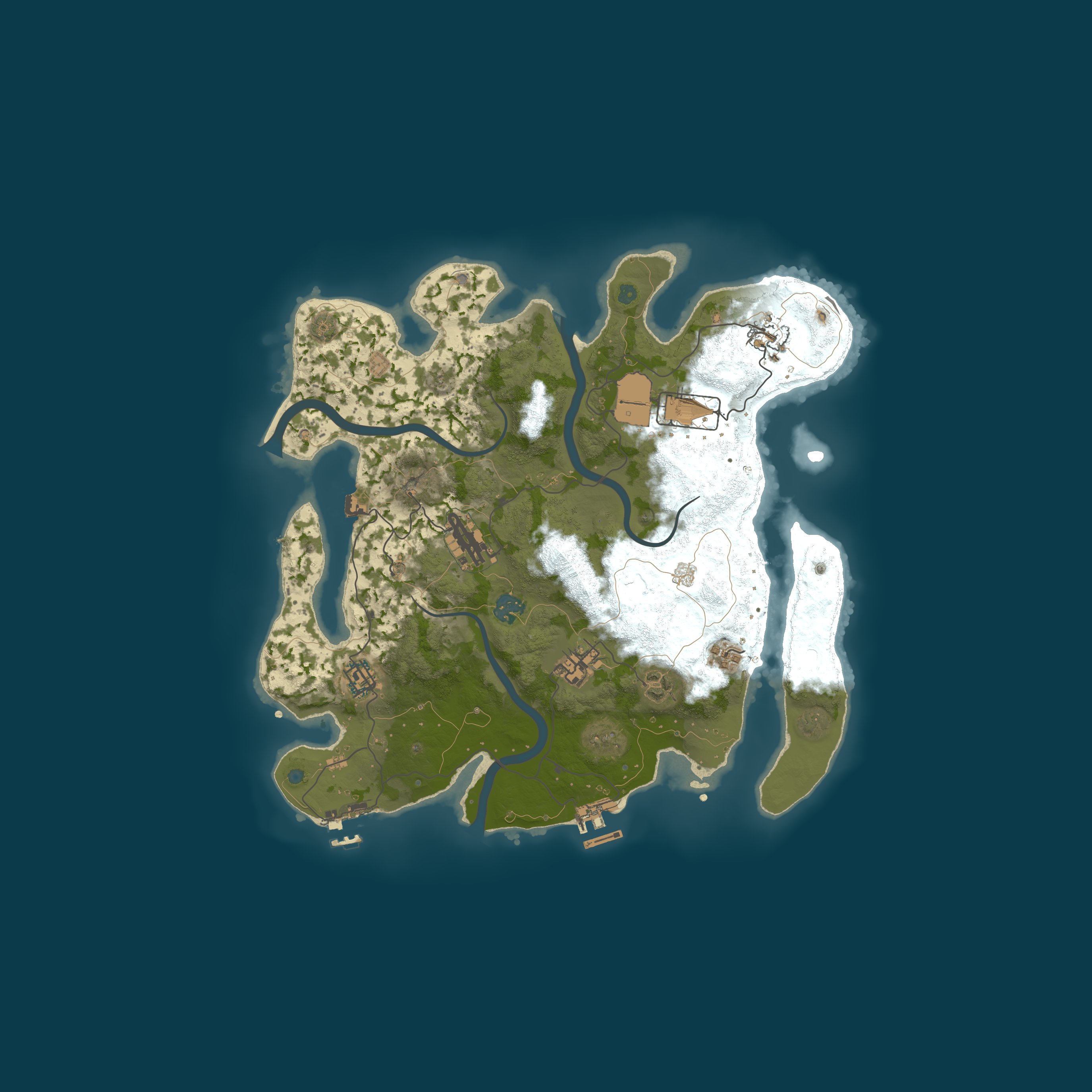 Map for General Rust #2  DUO  2 X2 /Wiped Month