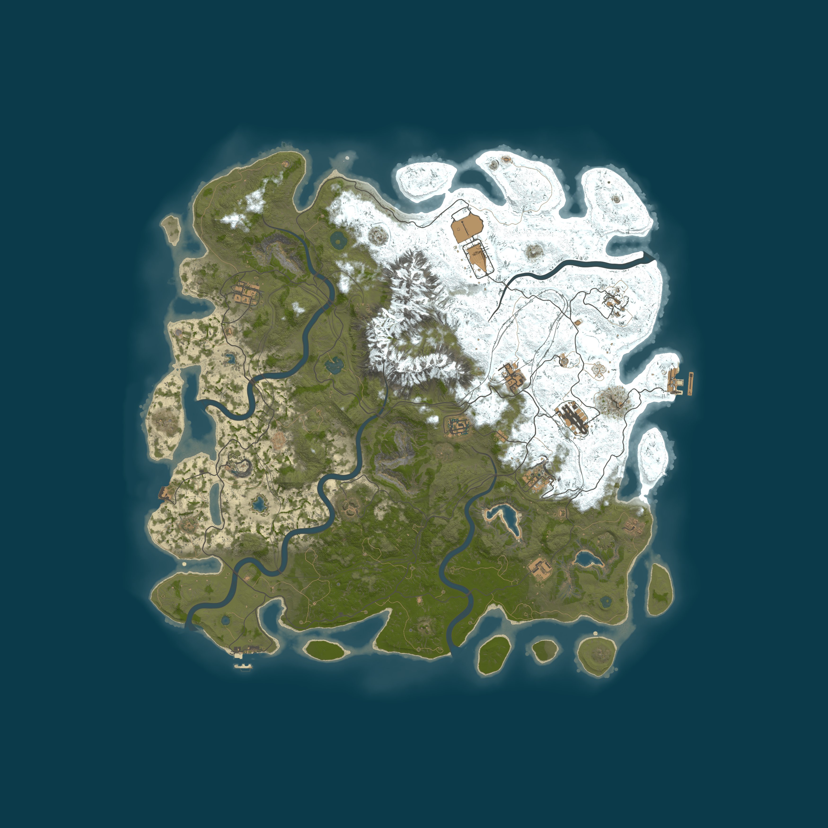 Procedural Map, size 5000, seed 1234567890