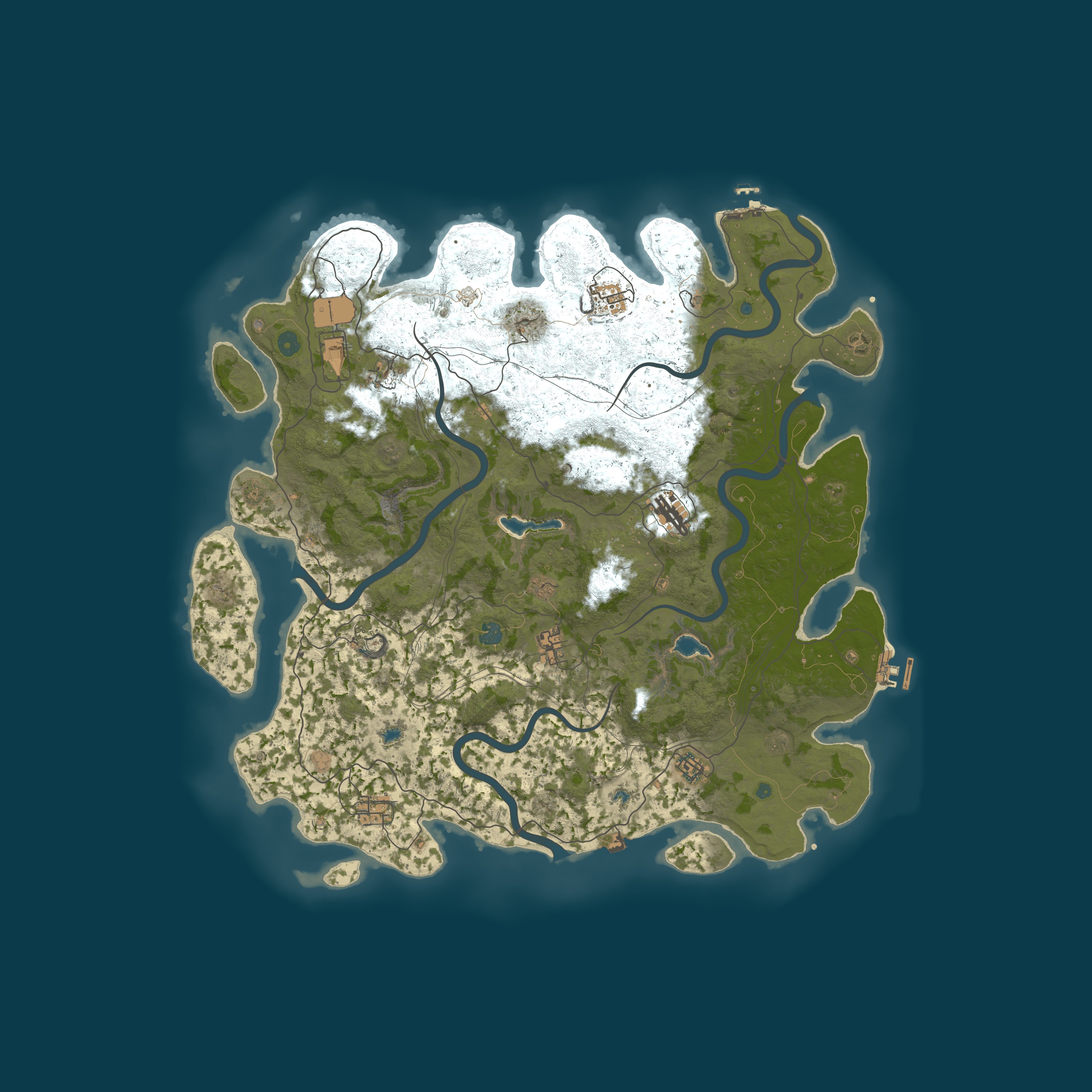 Map for Rust Wasteland