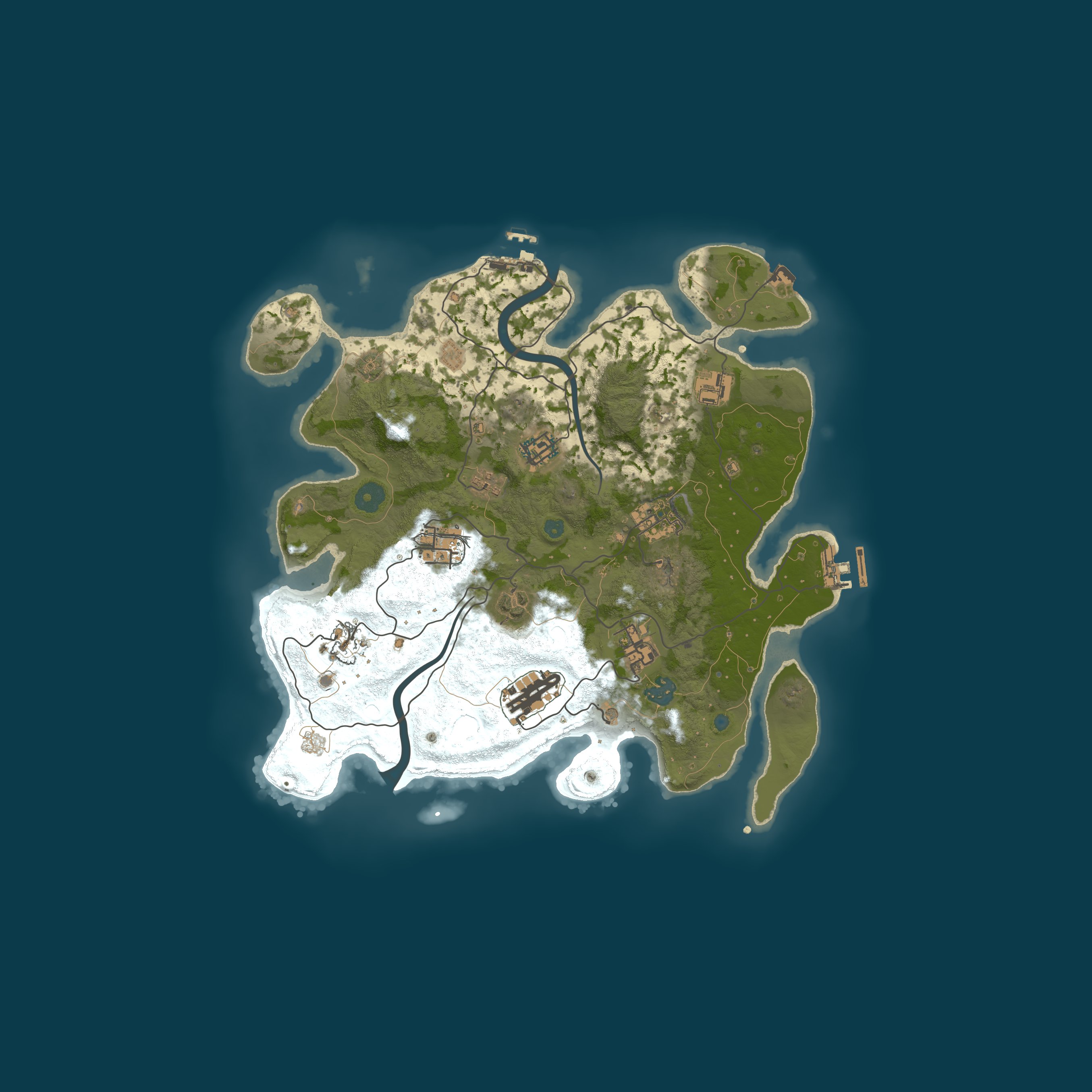 Map for [EU|TruePVE] Kuhmunity Rust | Raidable Bases | XPerience