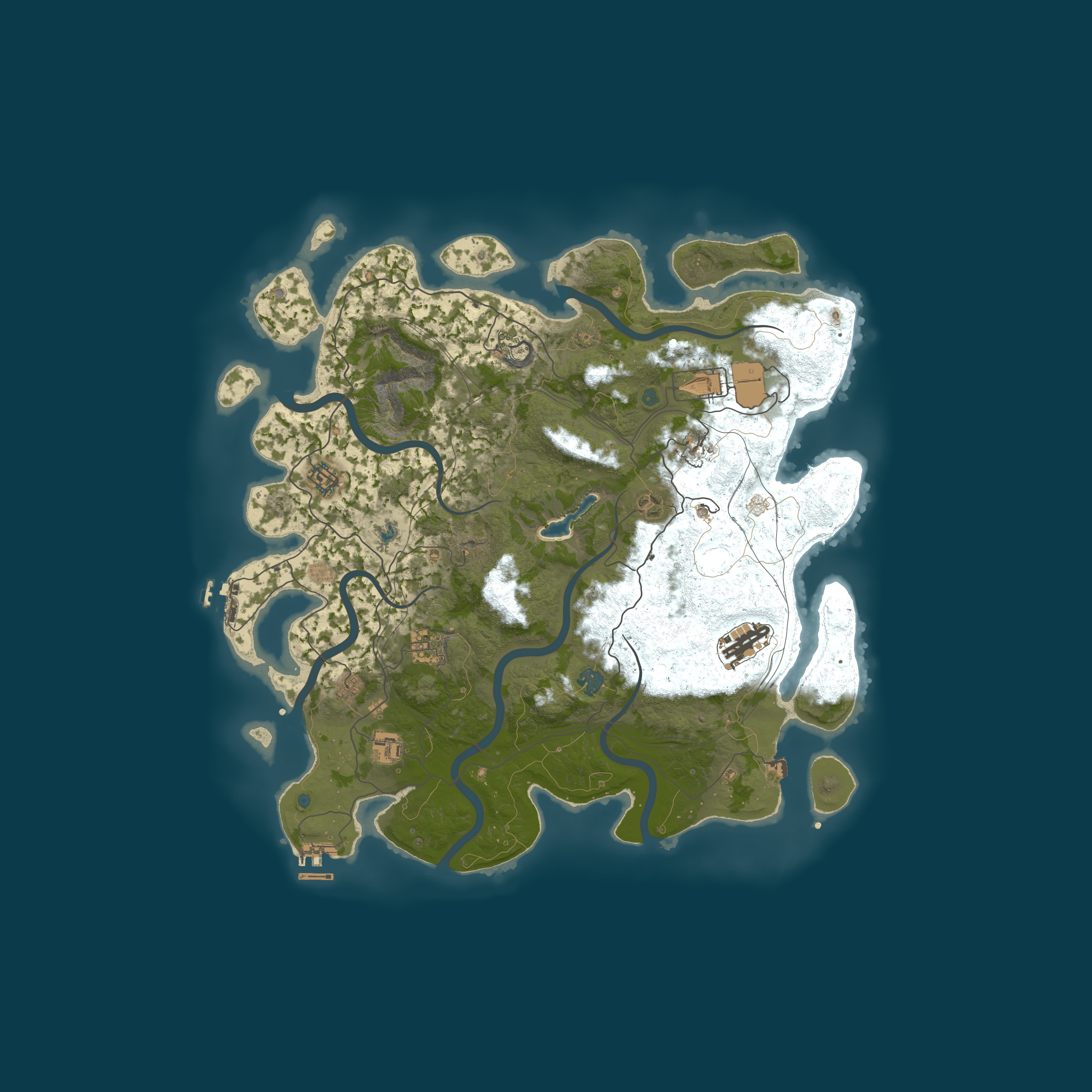 Map for Rustic Cabins North America -Noob Friendly|PVE|relaxed version