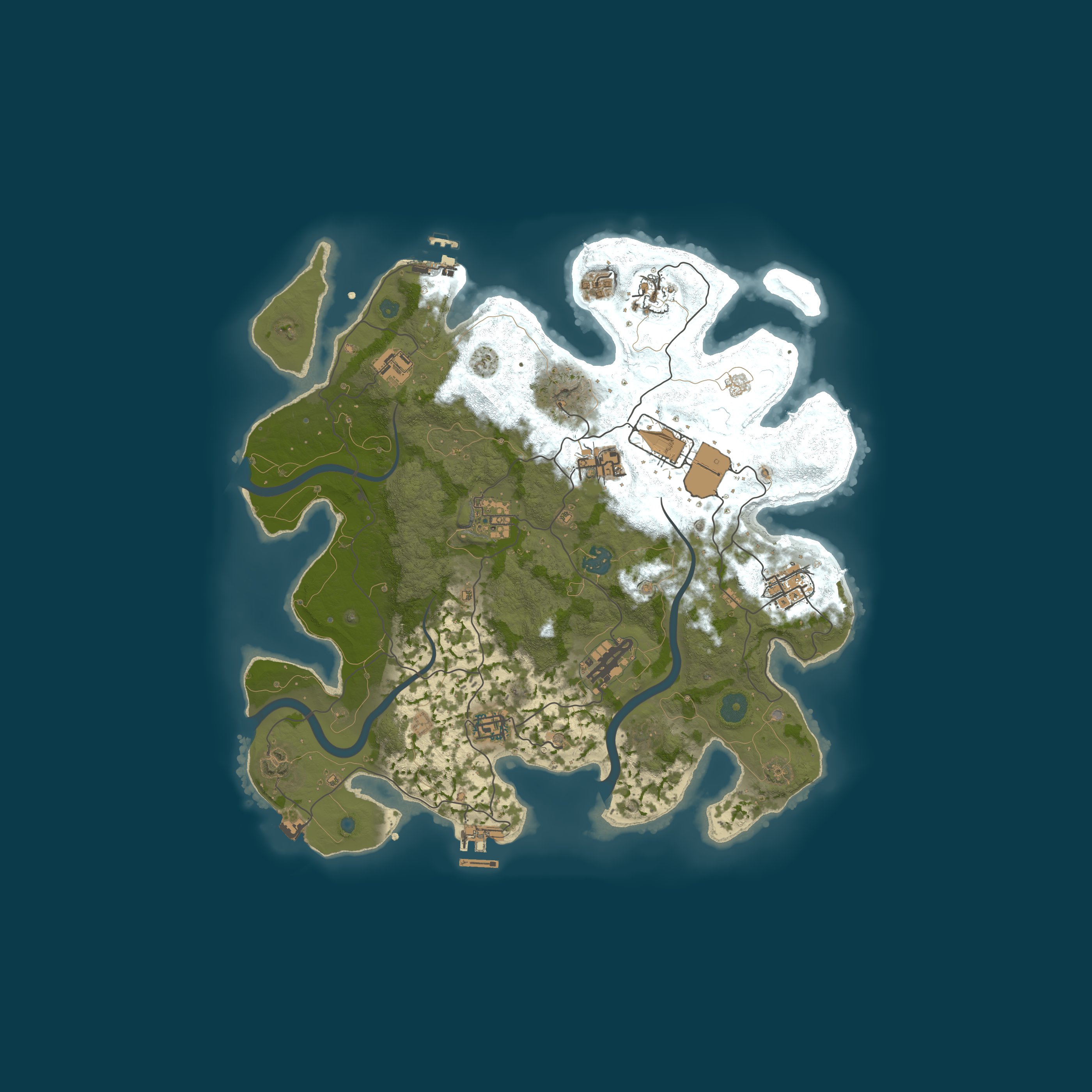 Procedural Map, size 3600, seed 397