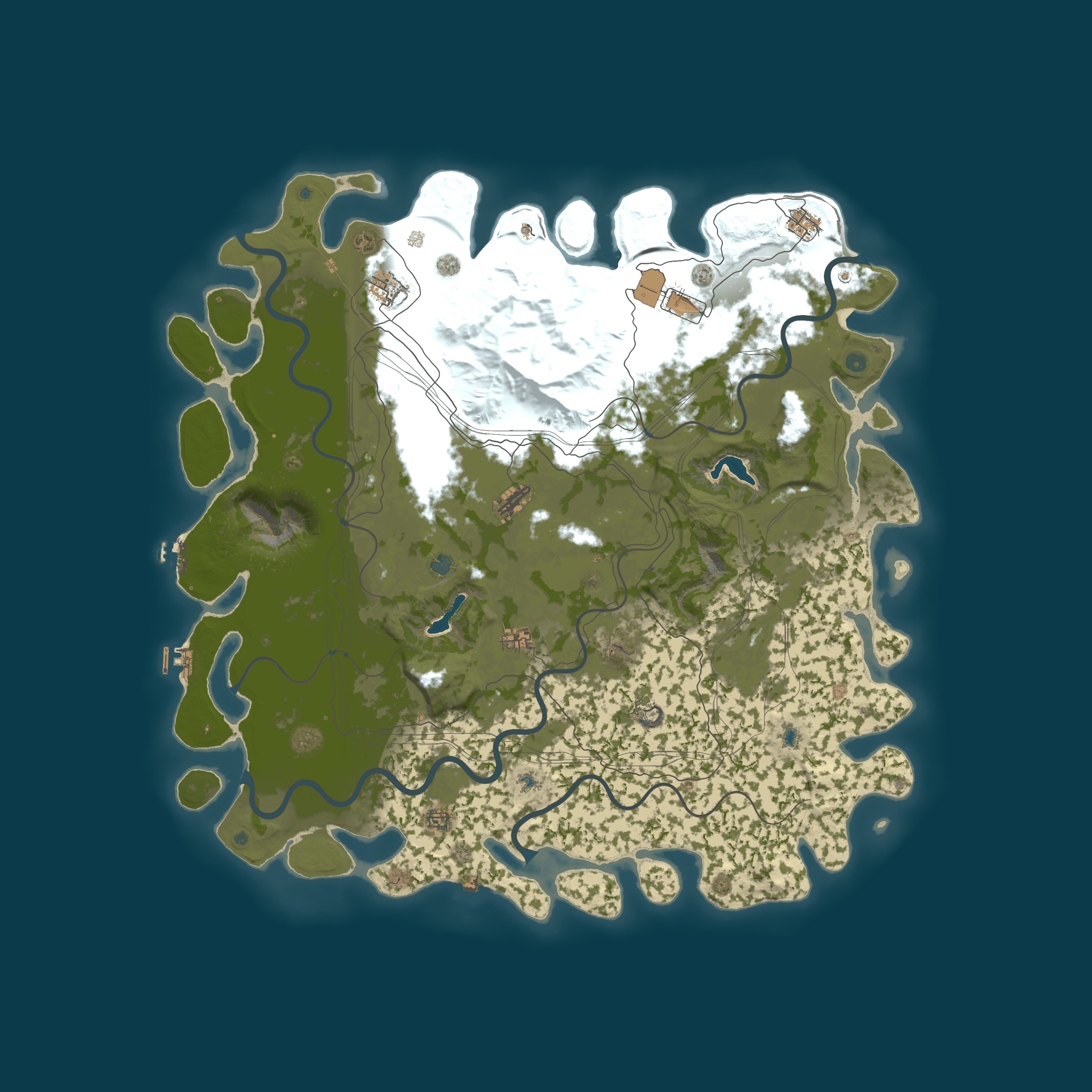 Map for Tims Place PVE Test Server