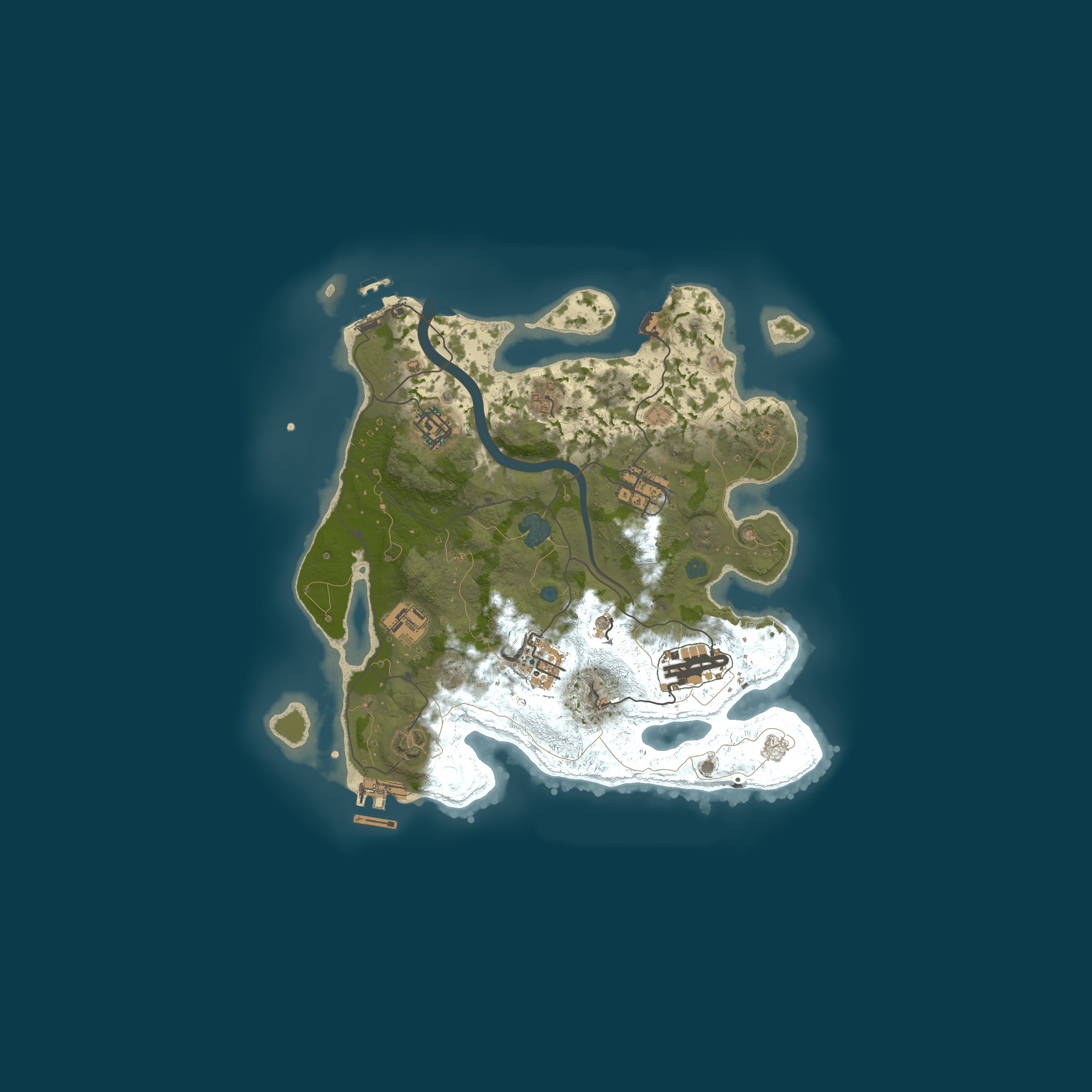 Procedural Map, size 3000, seed 1340411260