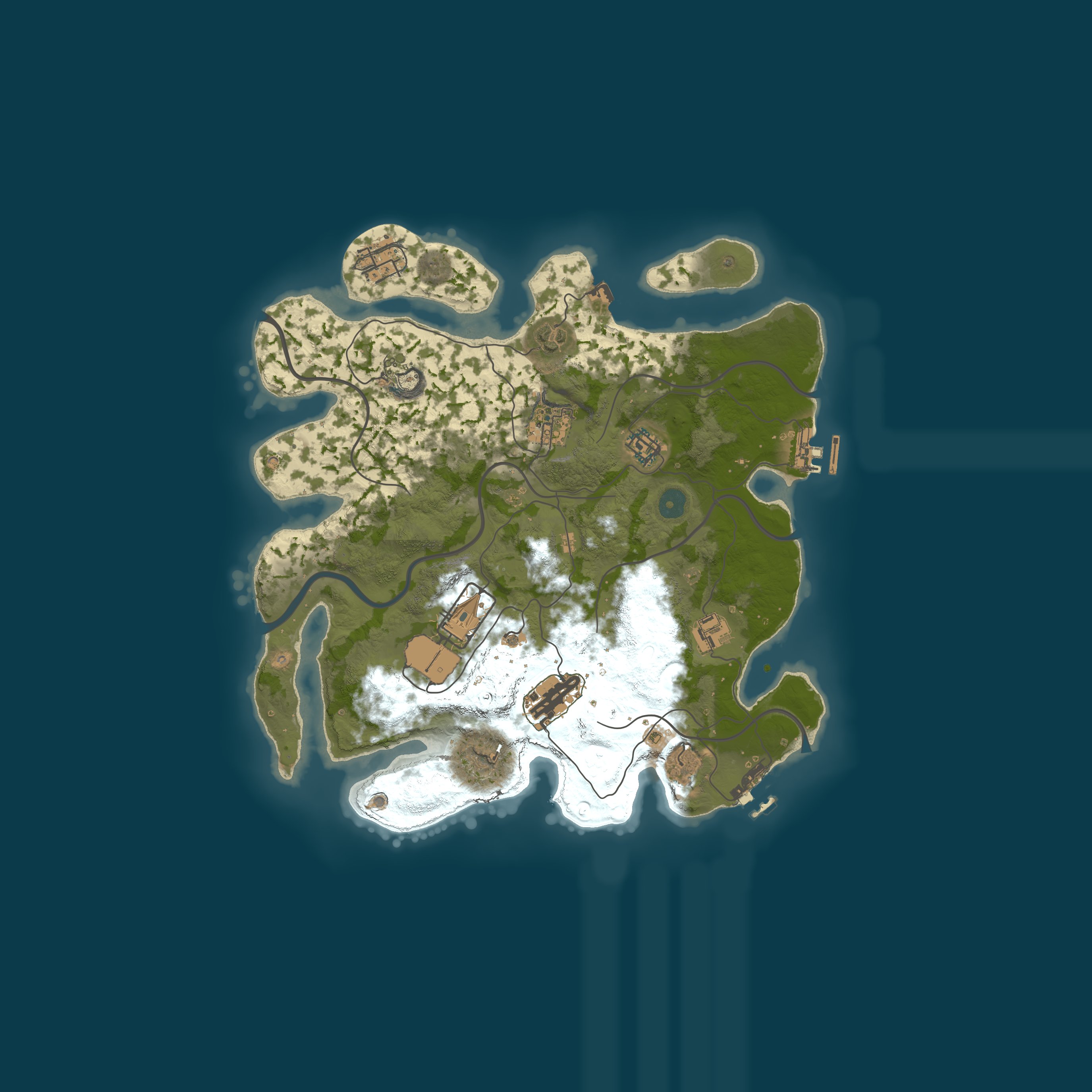 Custom Map, size 3500, seed 1