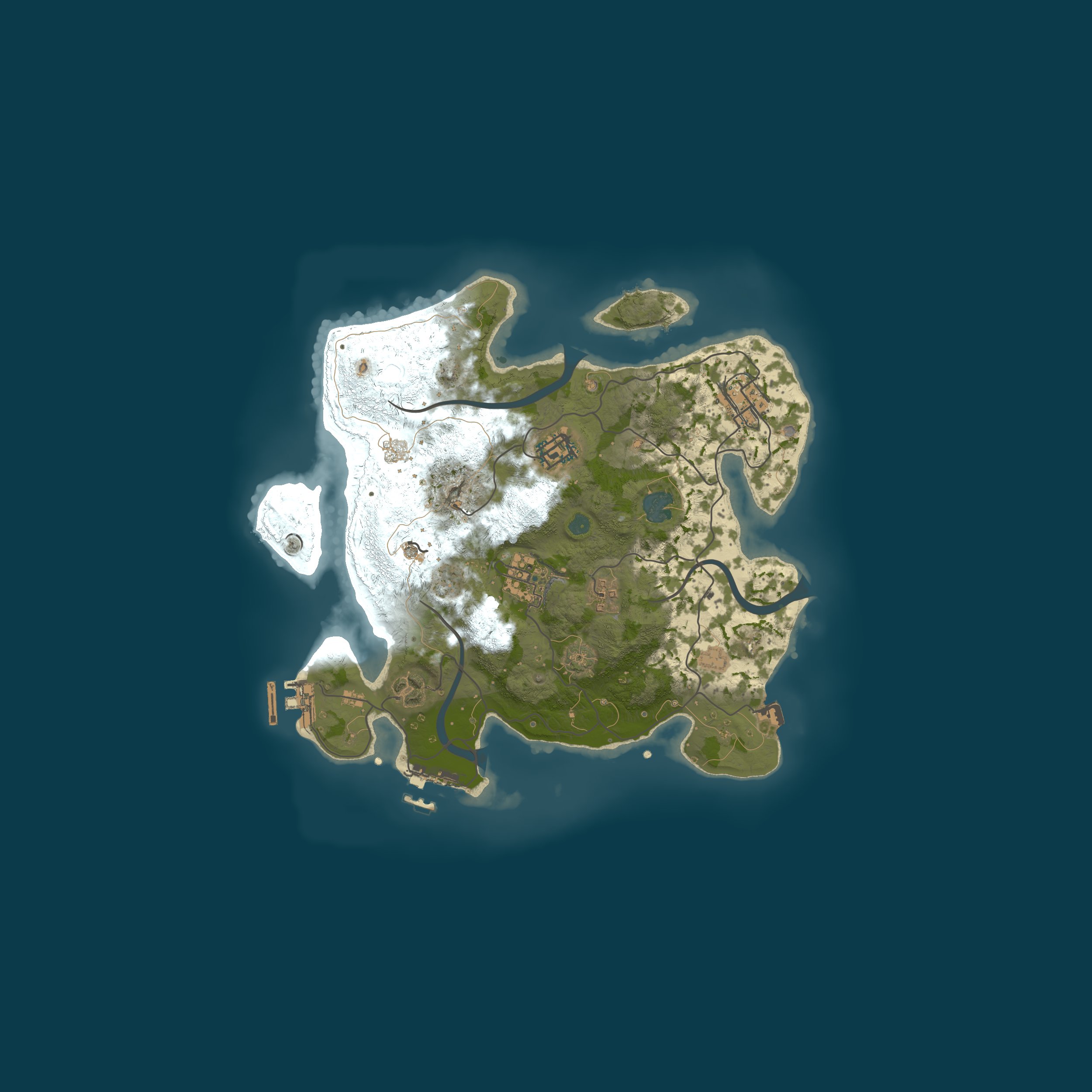 Procedural Map, size 3000, seed 121553