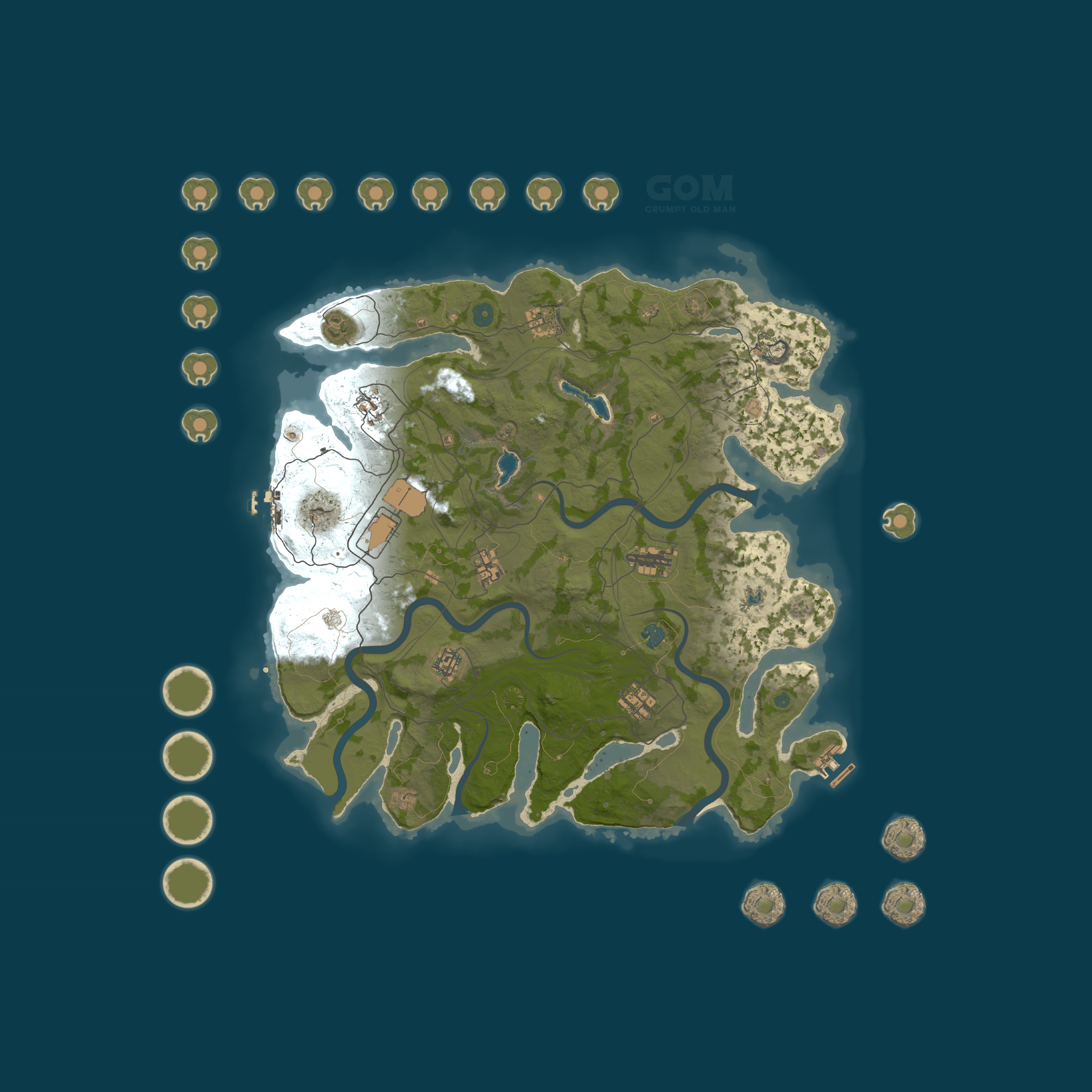 Map for GOM 15x PVE Grumpy Old Man |Kits|Skins|BackPack|Shop|RaidableBa