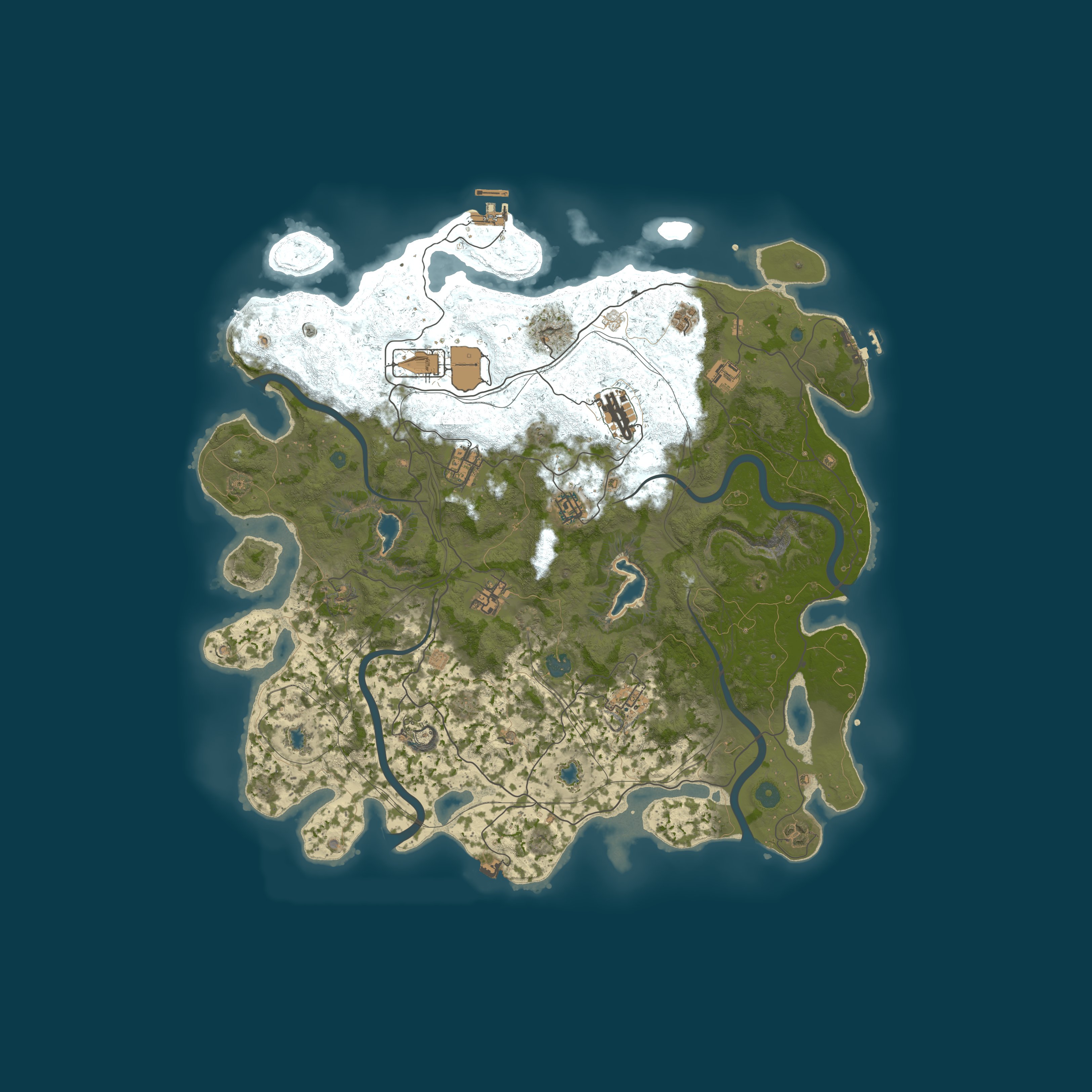 Procedural Map, size 4500, seed 62288938