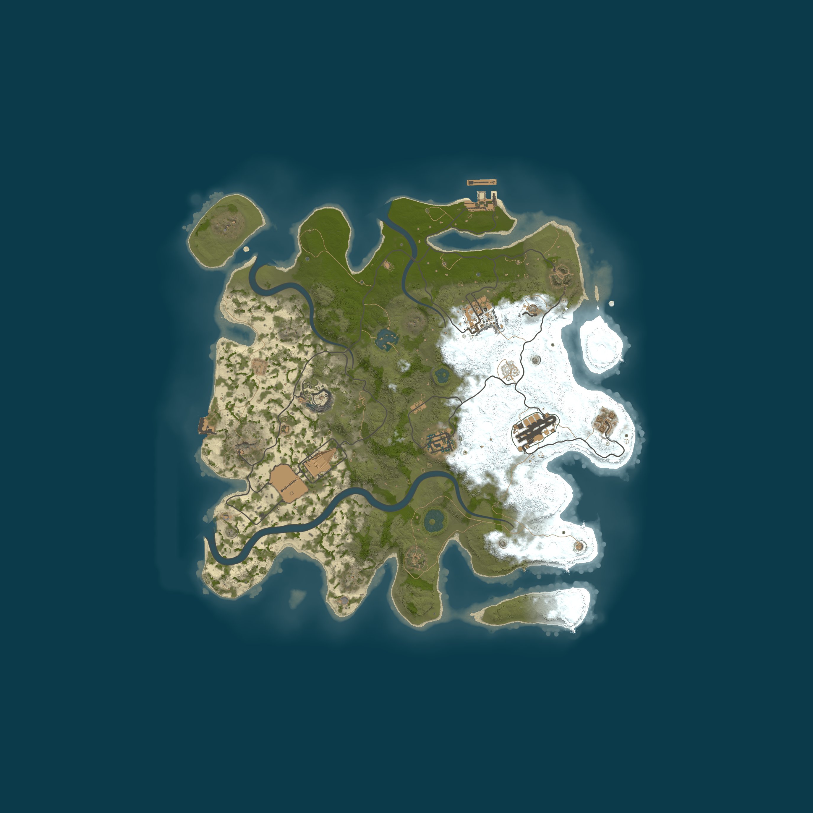 Map for ManZA Rust PVE