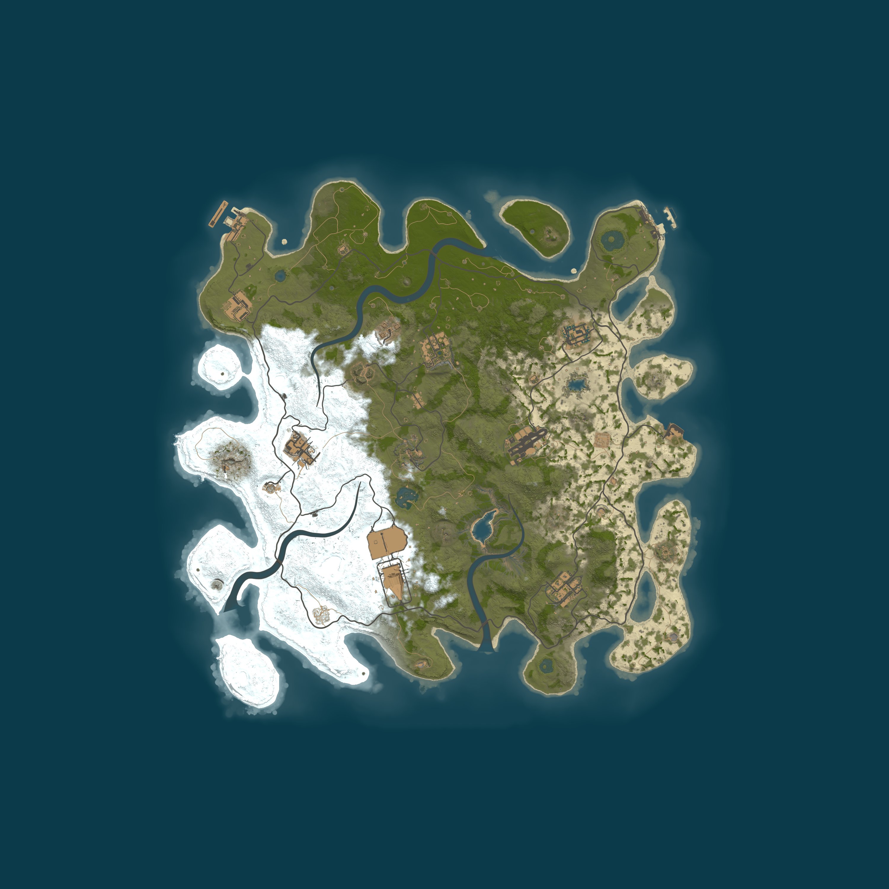 Procedural Map, size 4000, seed 1210488532