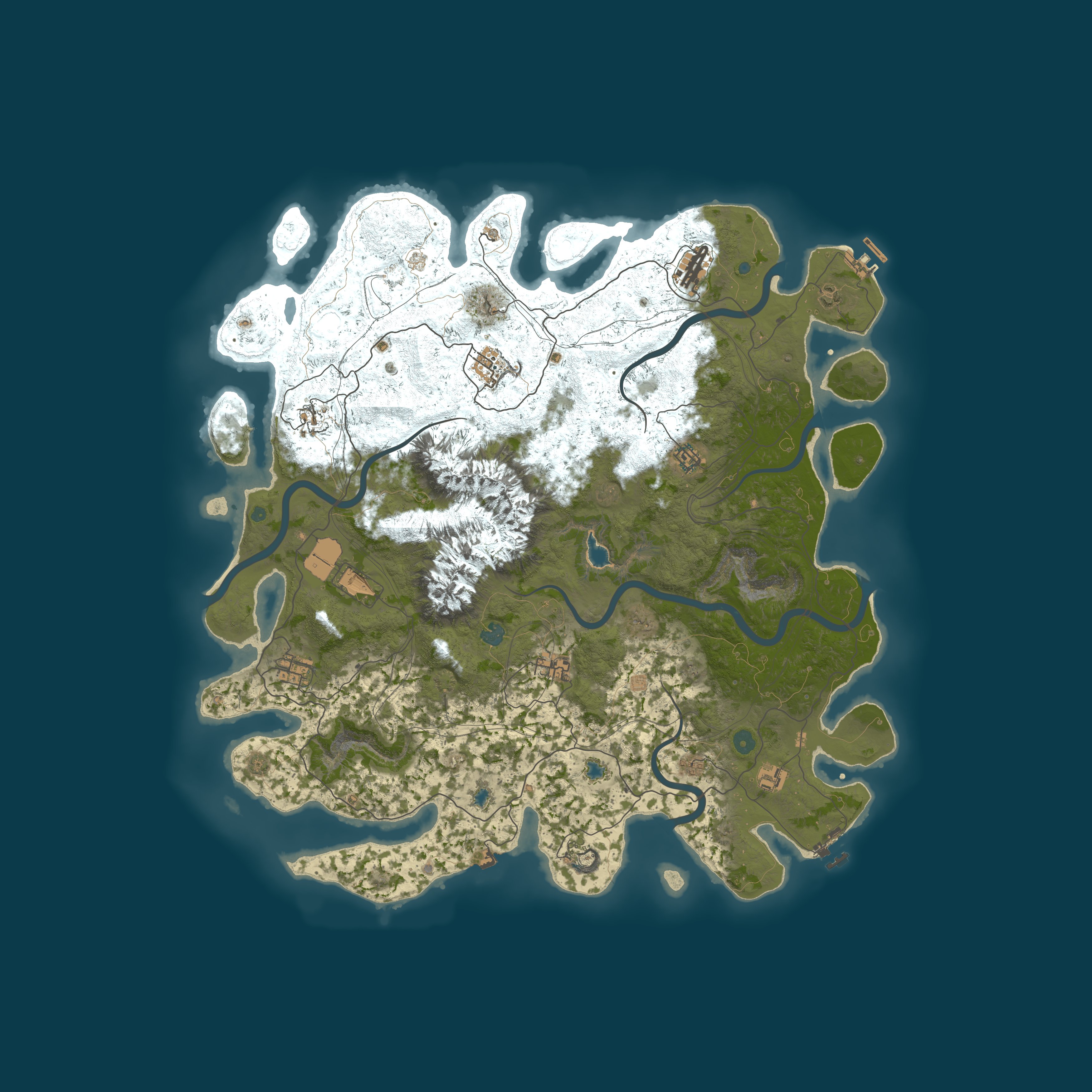 crazi town — 程序生成地图 5000,种子 22