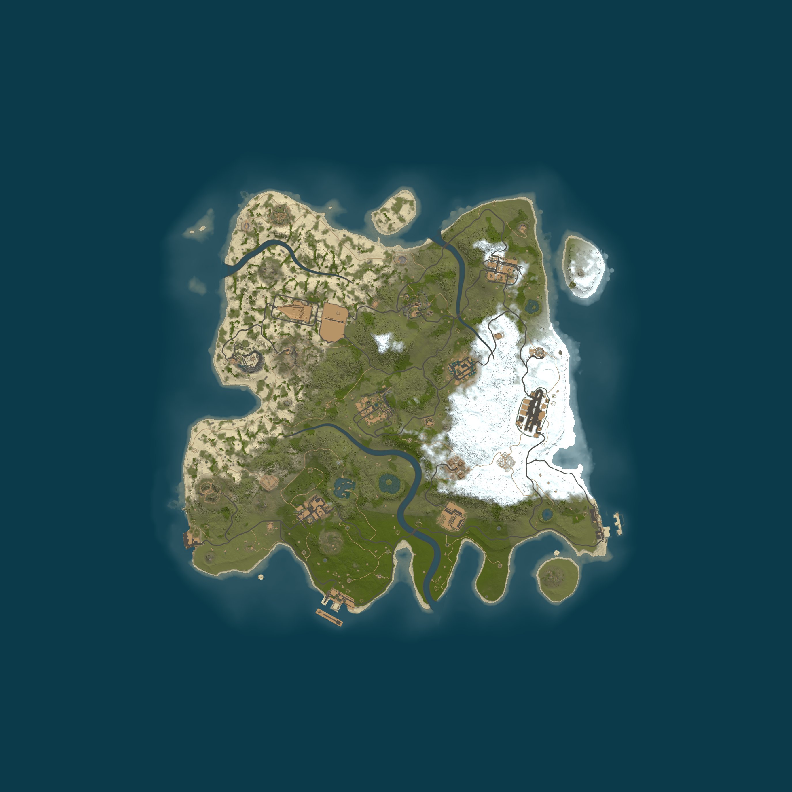 Map for Rust Hawaii [Monthly | Vanilla | No Lag]