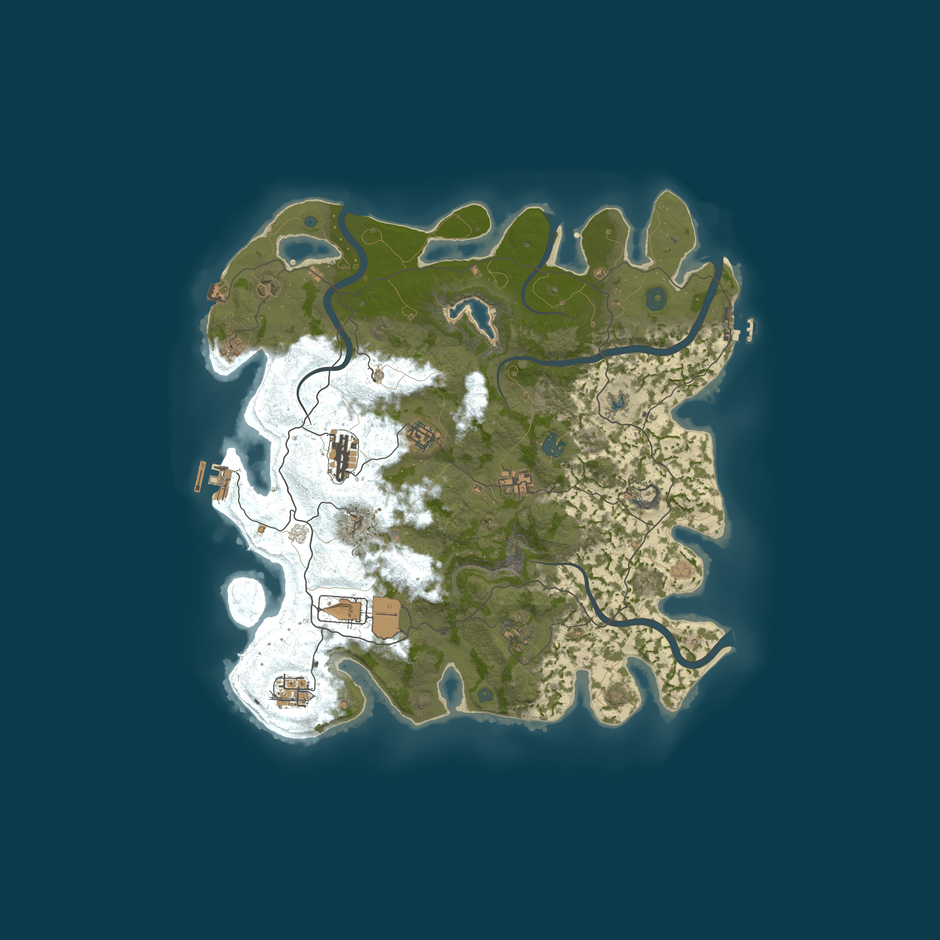 Map for ASIA｜TW｜JP｜KR｜PVP｜QQ RUST-SEA Main