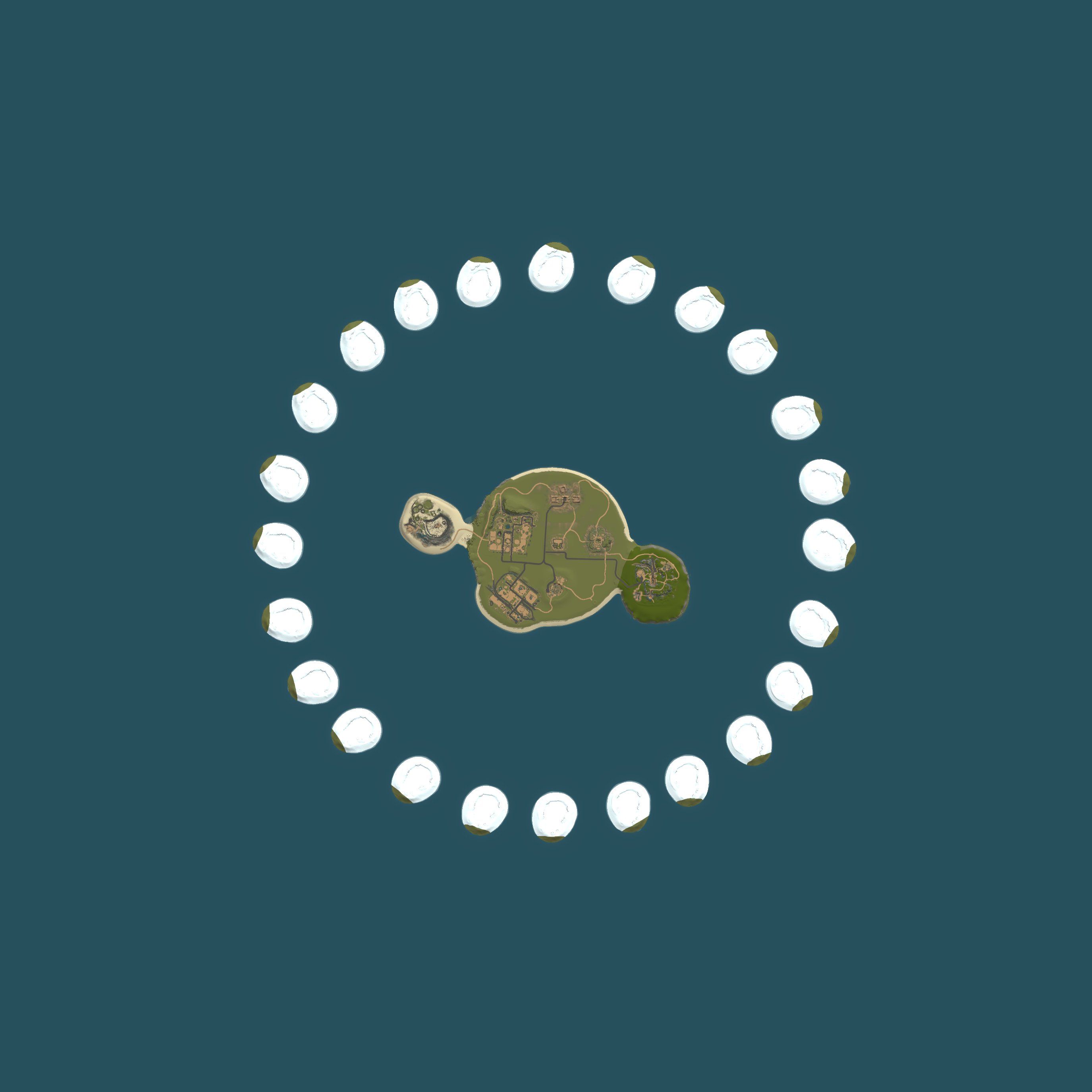 Custom Map, size 3500, seed 1337