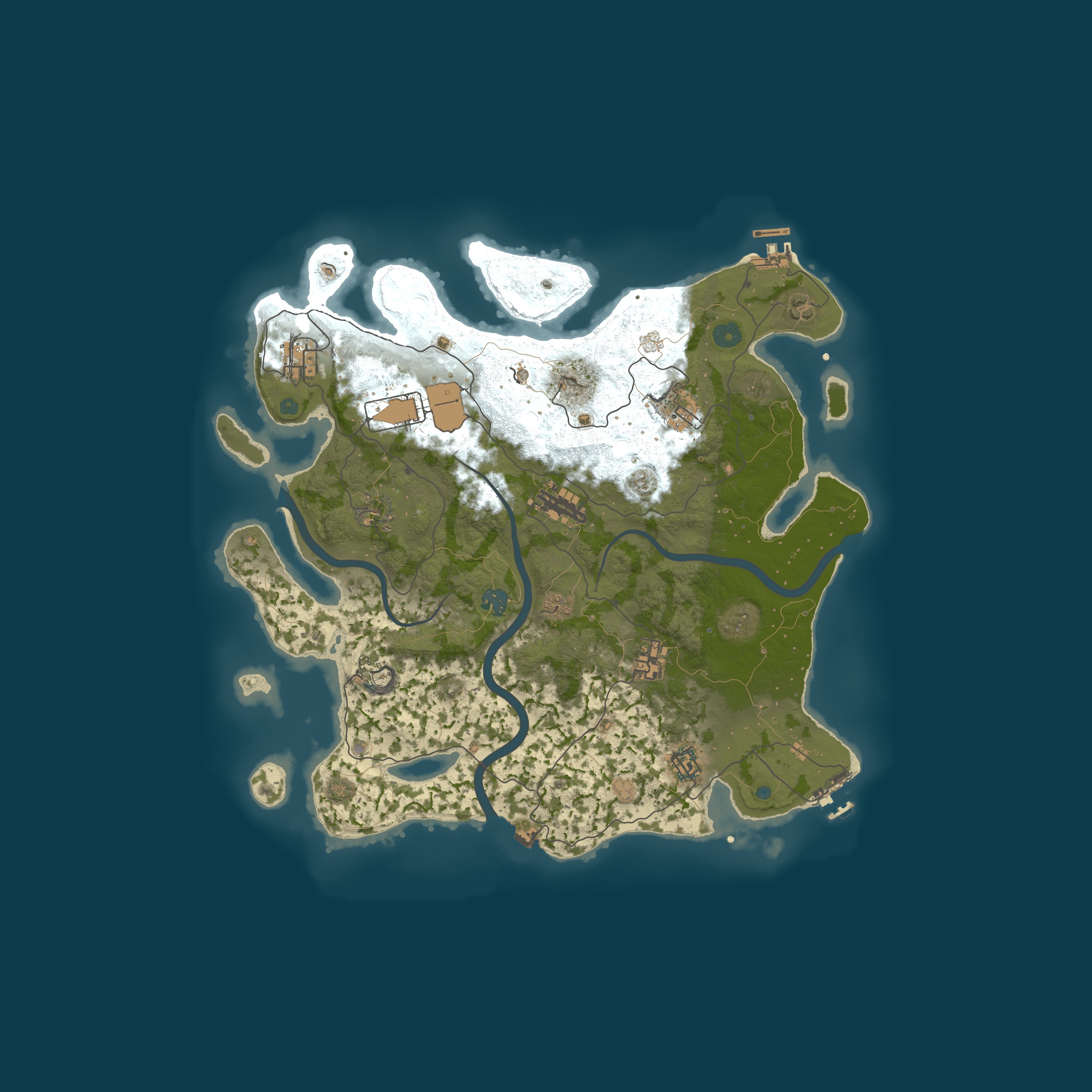 Map for [US] Badlands 2X Monthly Small - 50% Upkeep