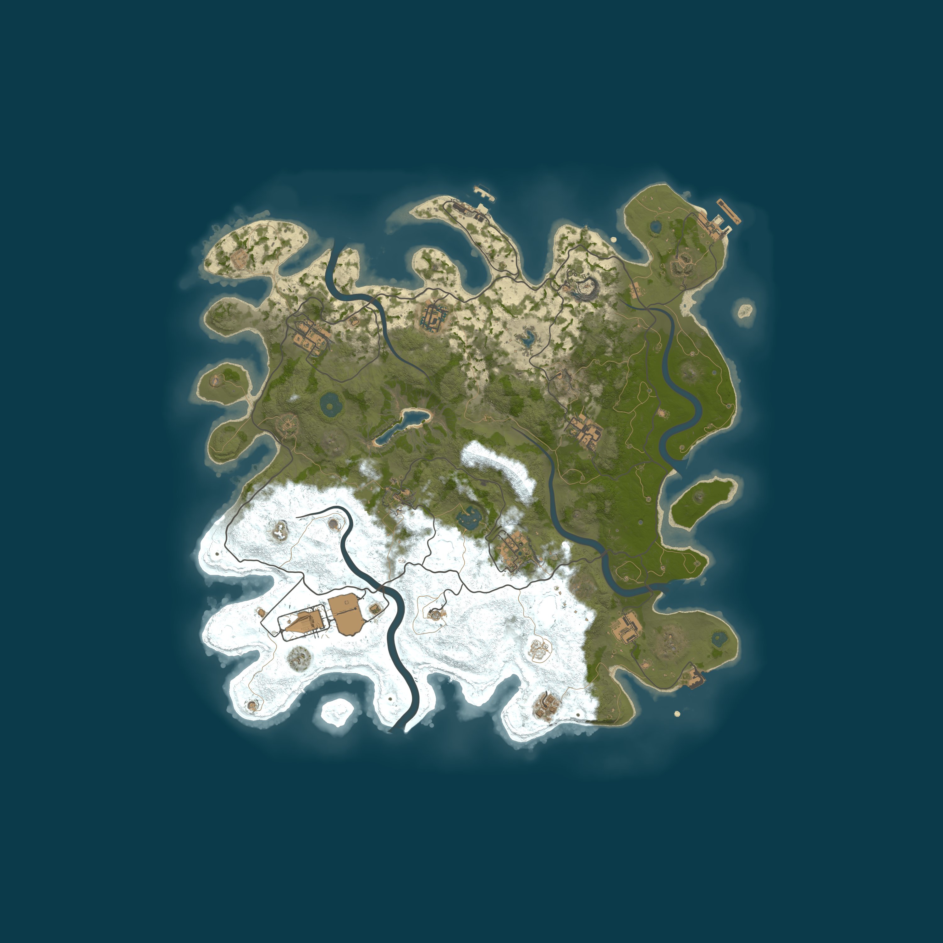 Procedural Map, size 4000, seed 166151808