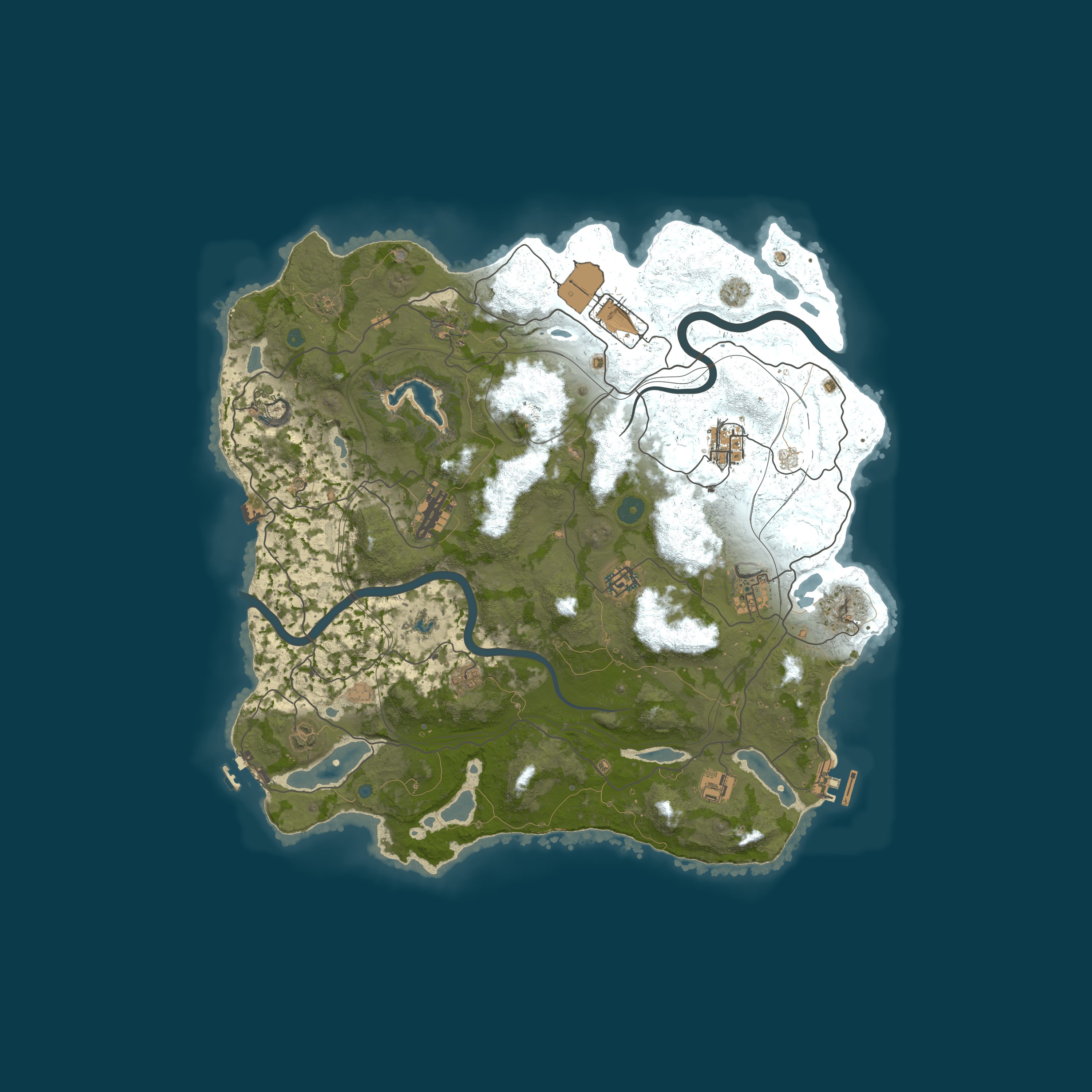 Custom Map, size 4000, seed 1337
